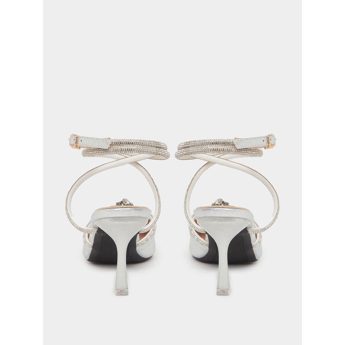 Sneak-a-Peek Rhinestone Embellished Pointed Toe Ankle Strap Shoes-women-shoes-heels-image-4