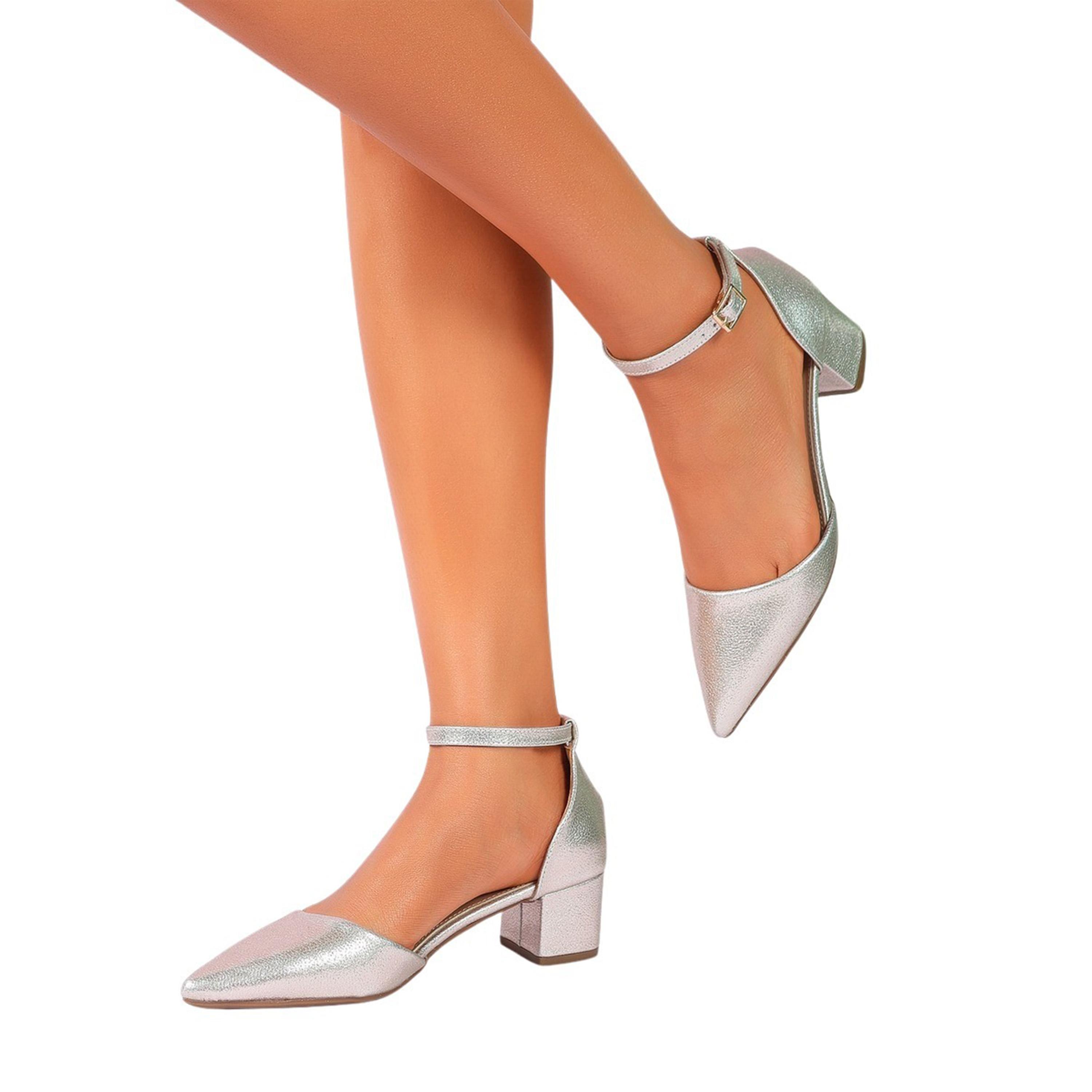 Sneak-a-Peak X Styli Metallic Pointed Toe Block Heel Pumps-women-shoes-heels-image-3