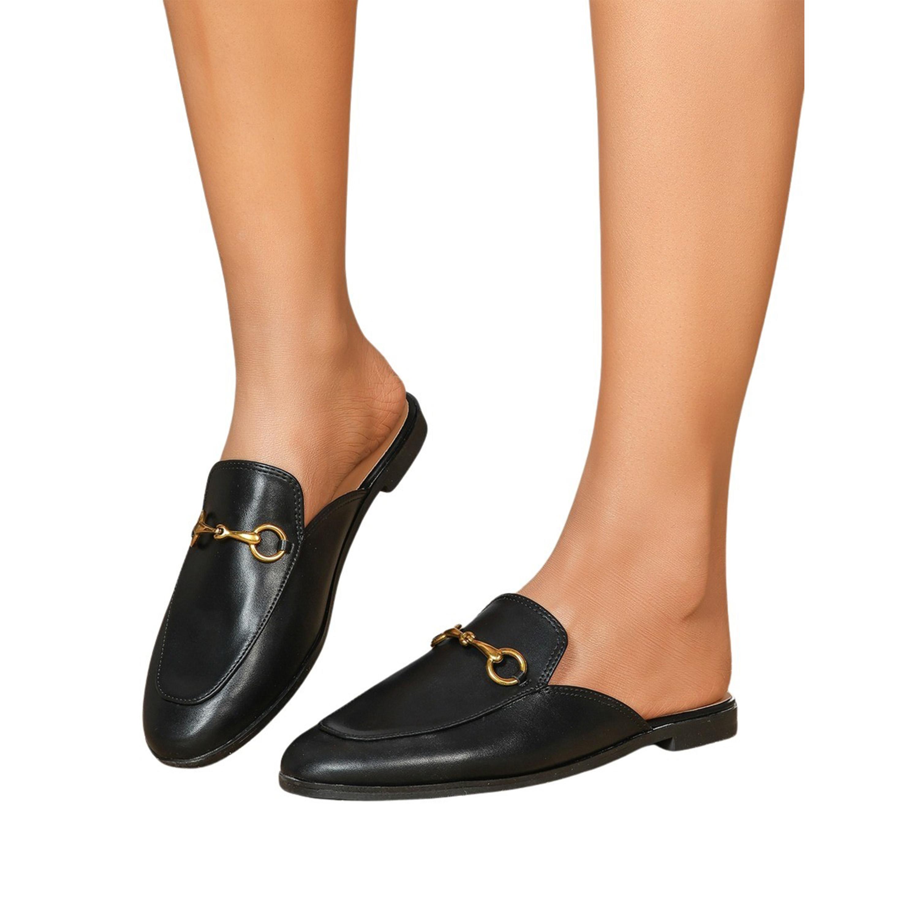 سنيك-أ-بيك × ستايلي - حذاء لوفر مسطح سهل الارتداء بمشبك-women-shoes-sandals-flats-image-3