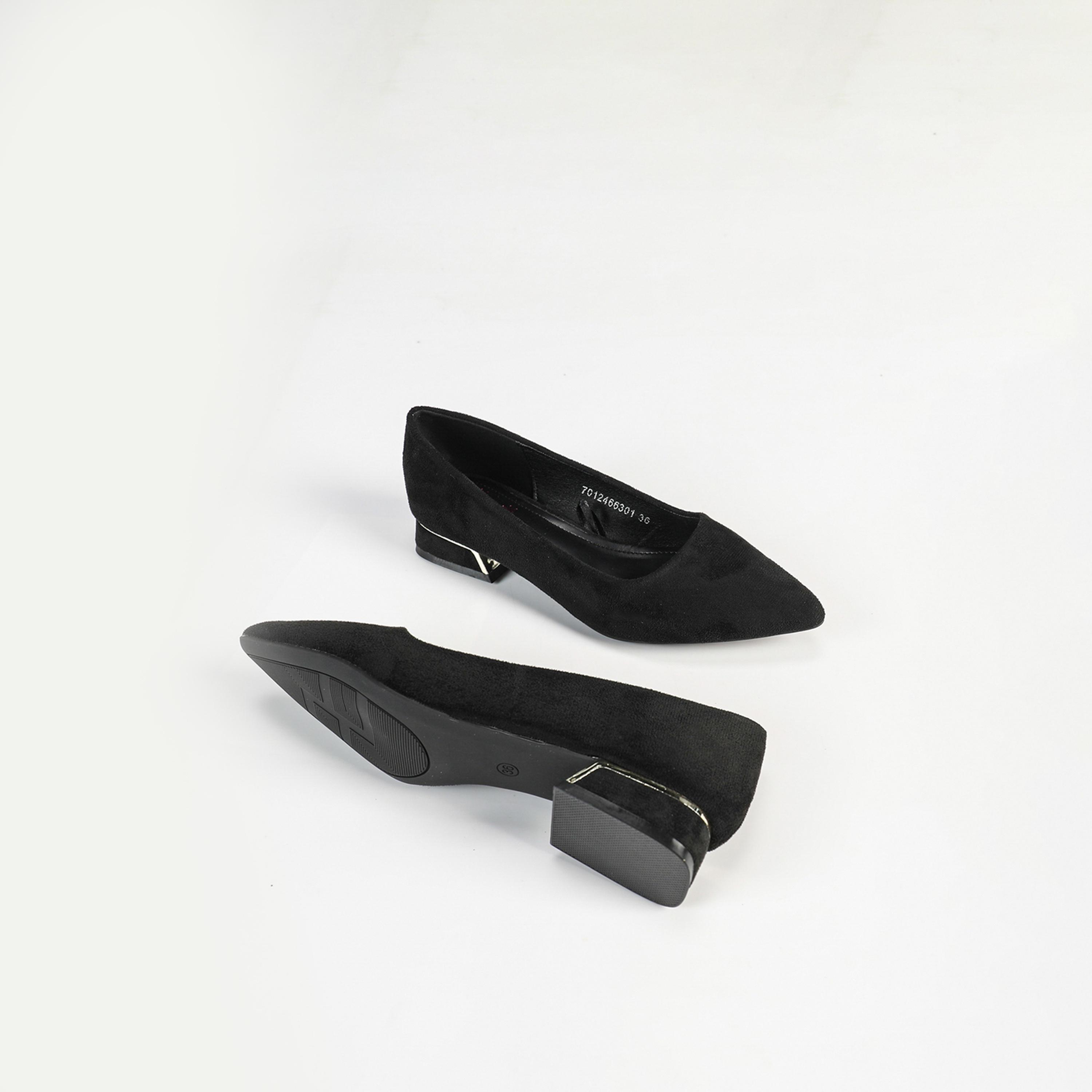 Sneak-a-Peek x Styli Plain Pointed Toe Suede Block Heel Shoes-women-shoes-heels-image-6