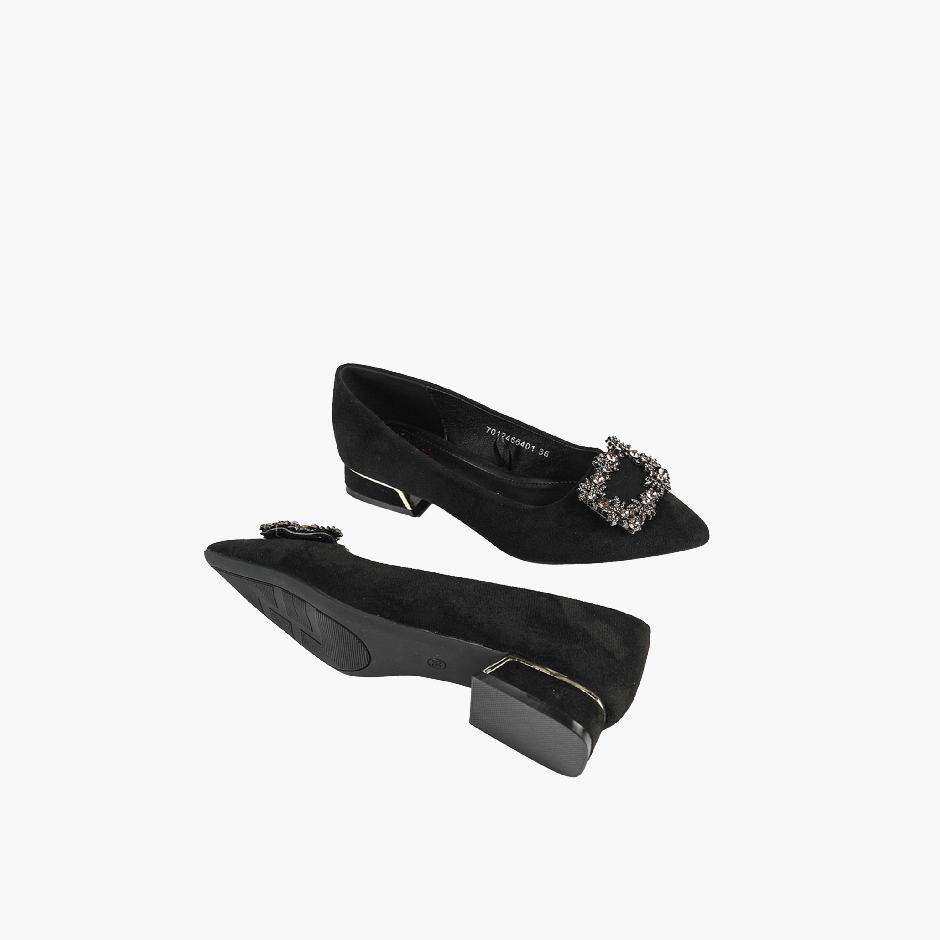 سنيك ابيك × ستايلي-  حذاء بكعب سميك ومقدمة مدببة مزخرف-women-shoes-heels-image-6