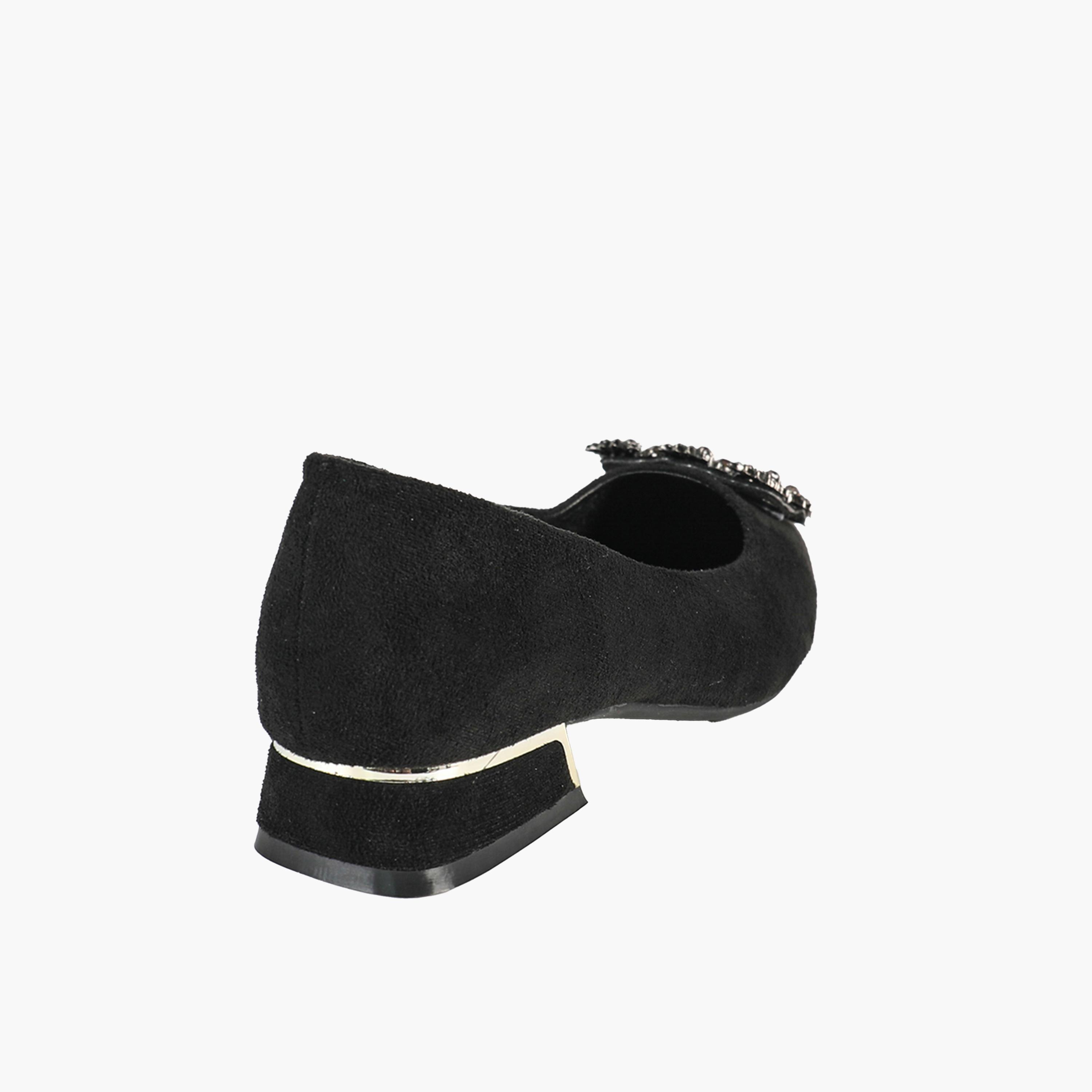 سنيك ابيك × ستايلي-  حذاء بكعب سميك ومقدمة مدببة مزخرف-women-shoes-heels-image-7