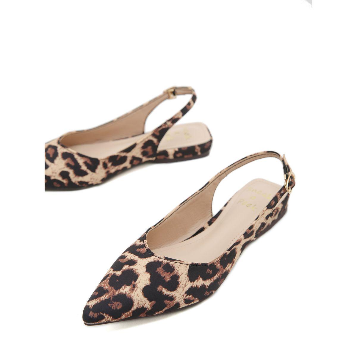 Sneak-a-Peek Animal Print Pointed Toe Slingback Shoes-women-shoes-sandals-flats-image-5