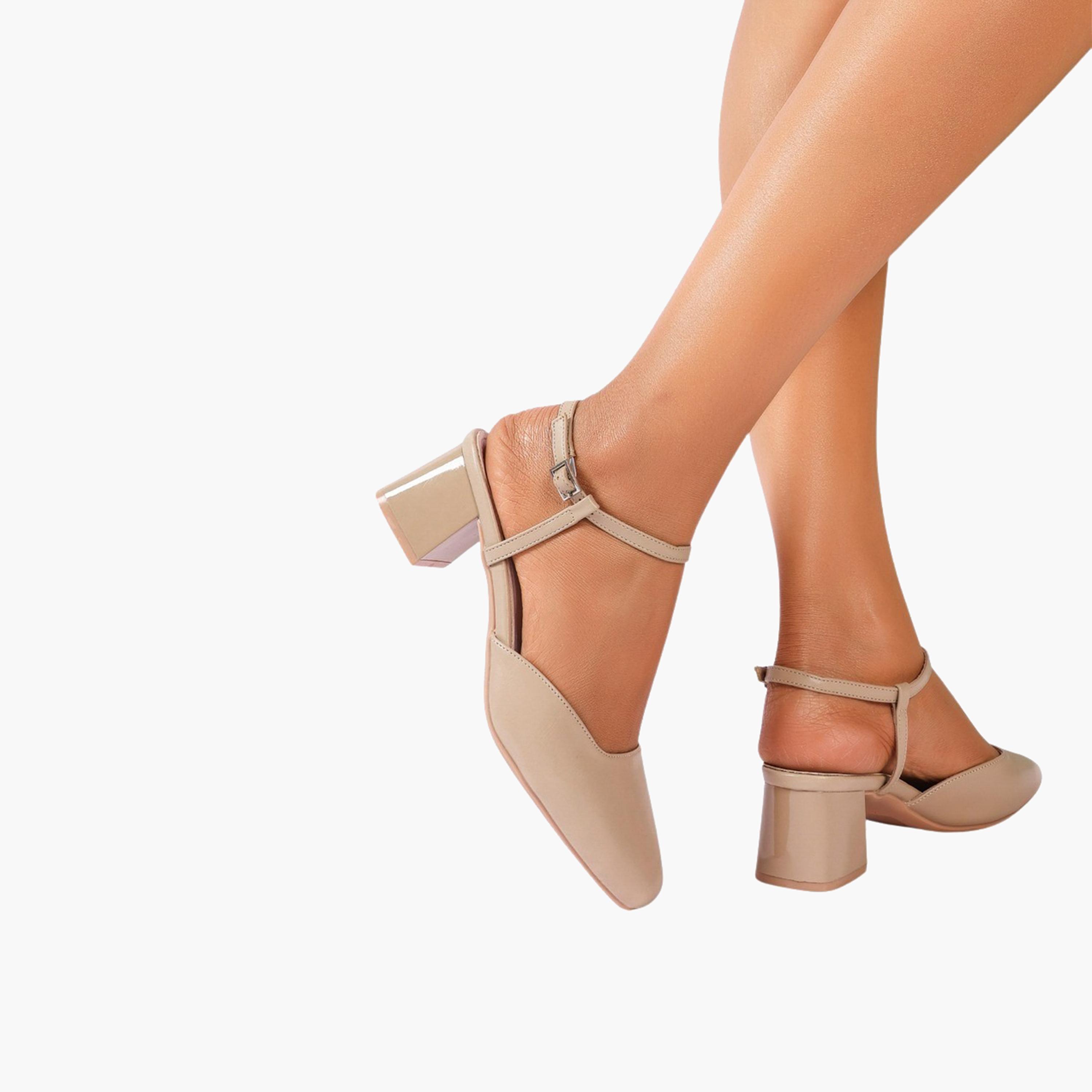 سنيك أبيك × ستايلي - حذاء سادة بكعب عريض وحزام كاحل-women-shoes-heels-image-4