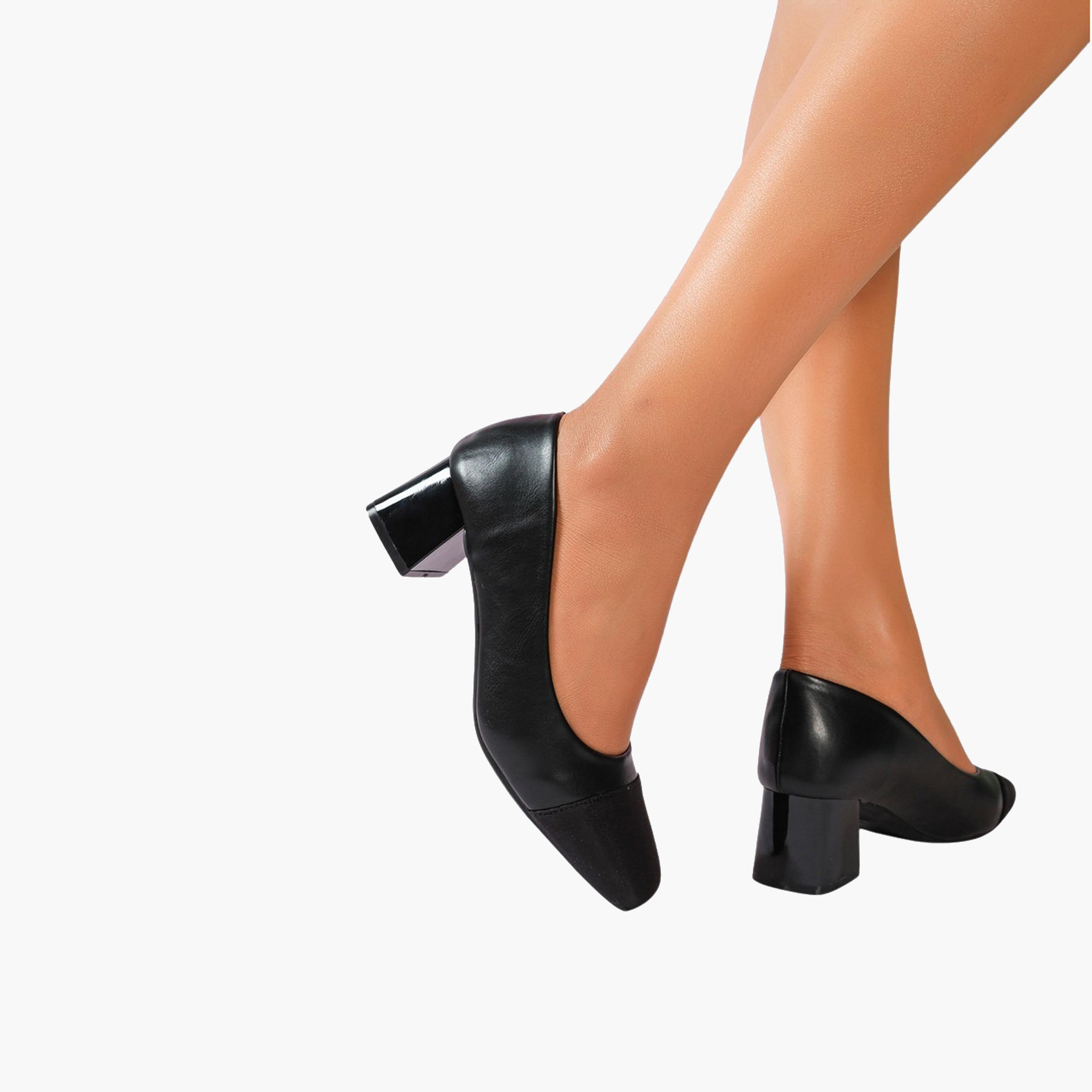 Sneak-a-Peek x Styli Plain Square Toe Block Heeled Pumps-women-shoes-heels-image-4
