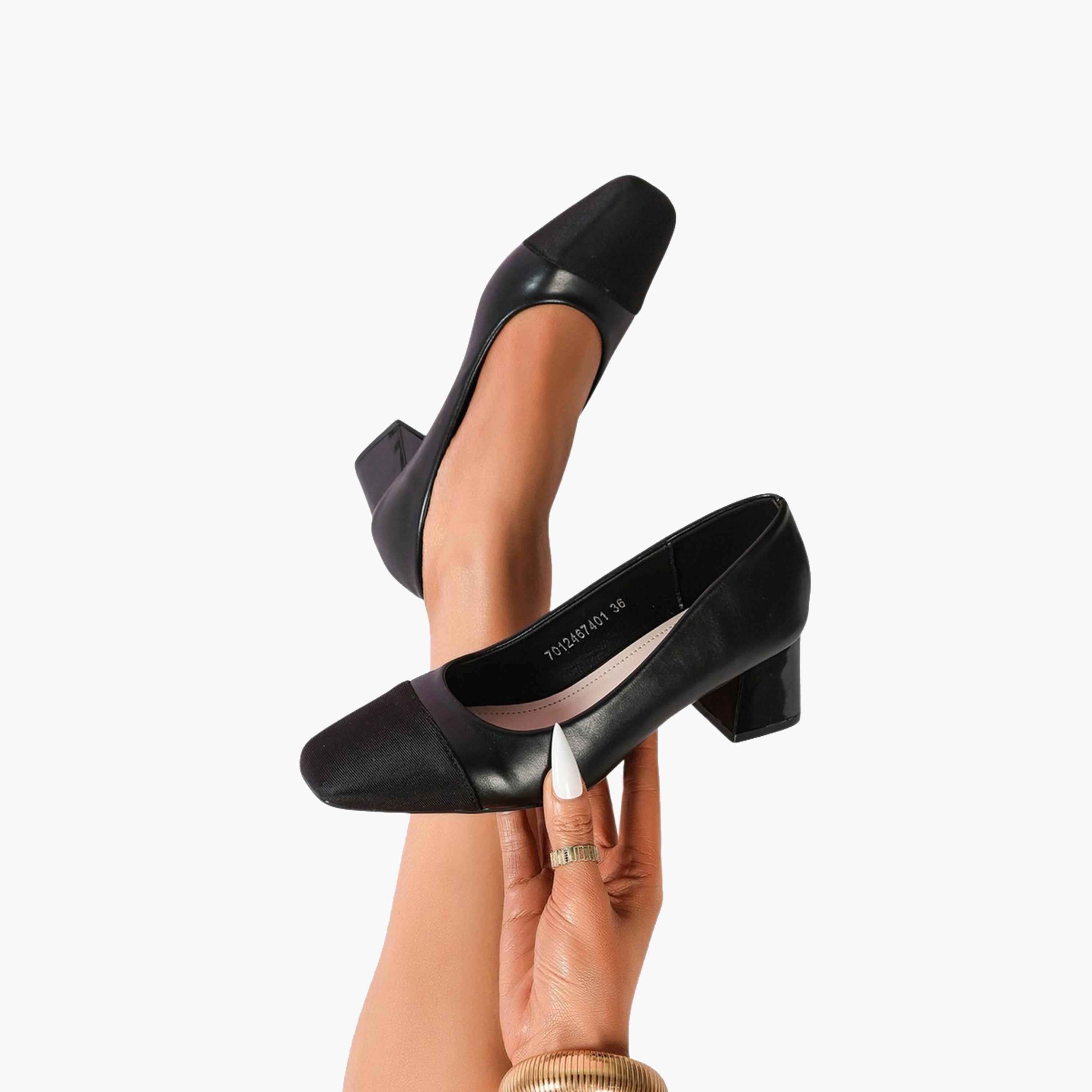 Sneak-a-Peek x Styli Plain Square Toe Block Heeled Pumps-women-shoes-heels-image-5