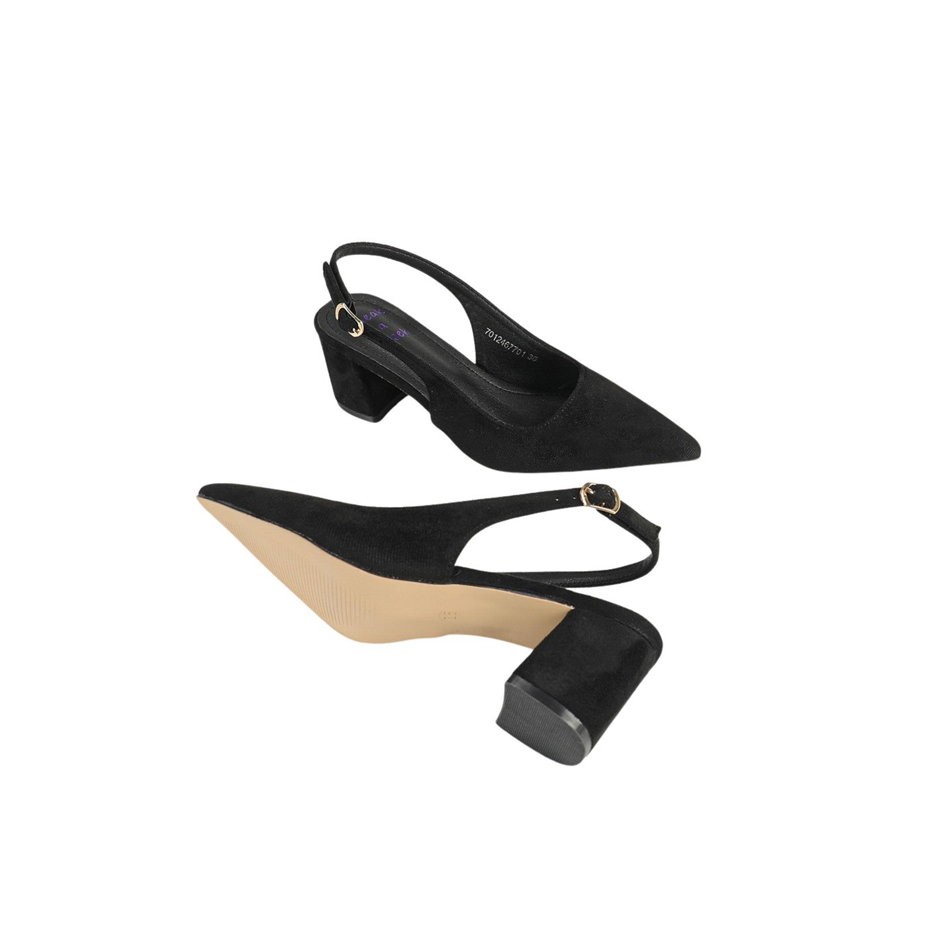 Sneak-a-Peak X Styli Slingback Pointed Toe Block Heel Pumps-women-shoes-heels-image-6