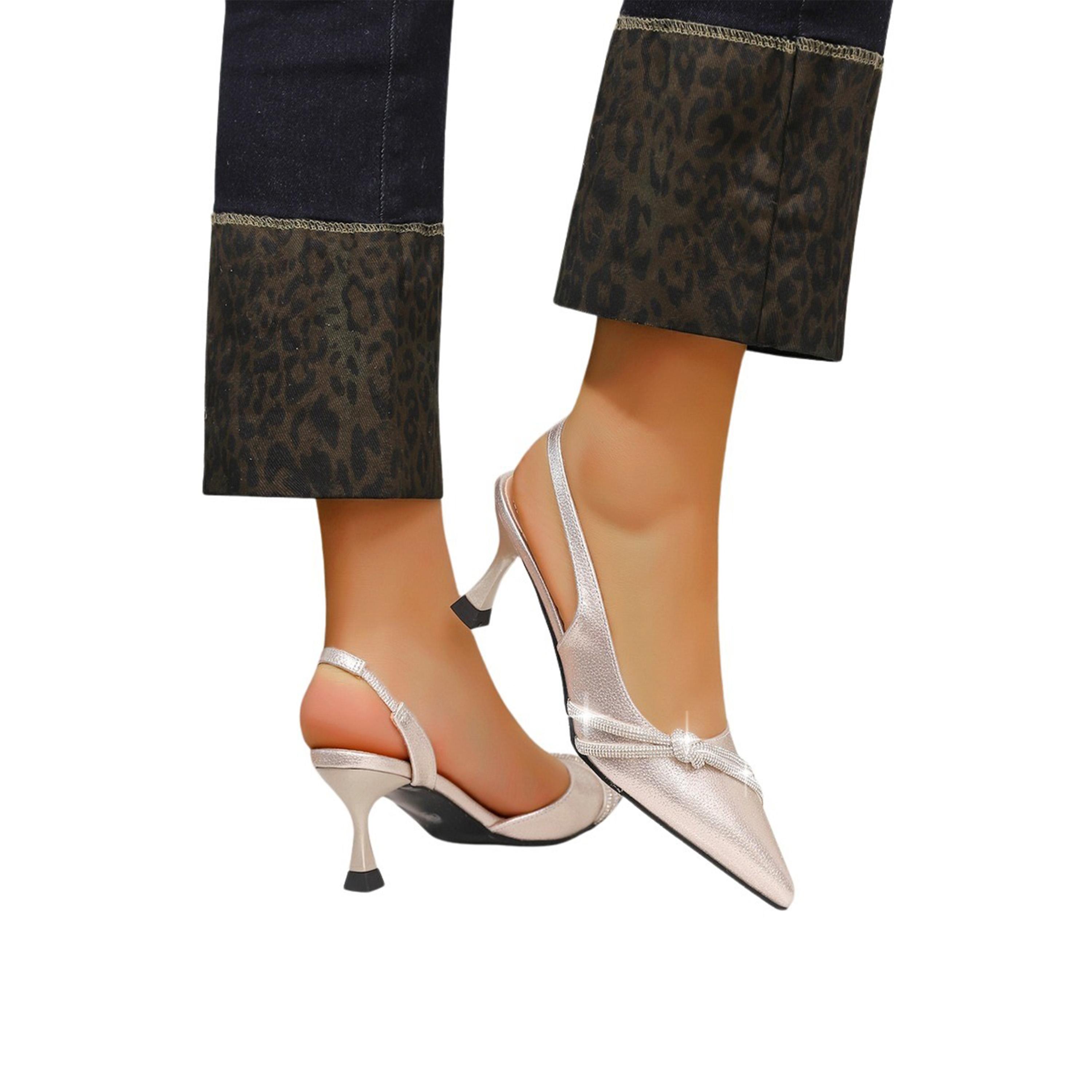 Sneak-a-Peak X Styli Pointed Toe Slingback Kitten Heel Pumps-women-shoes-heels-image-3