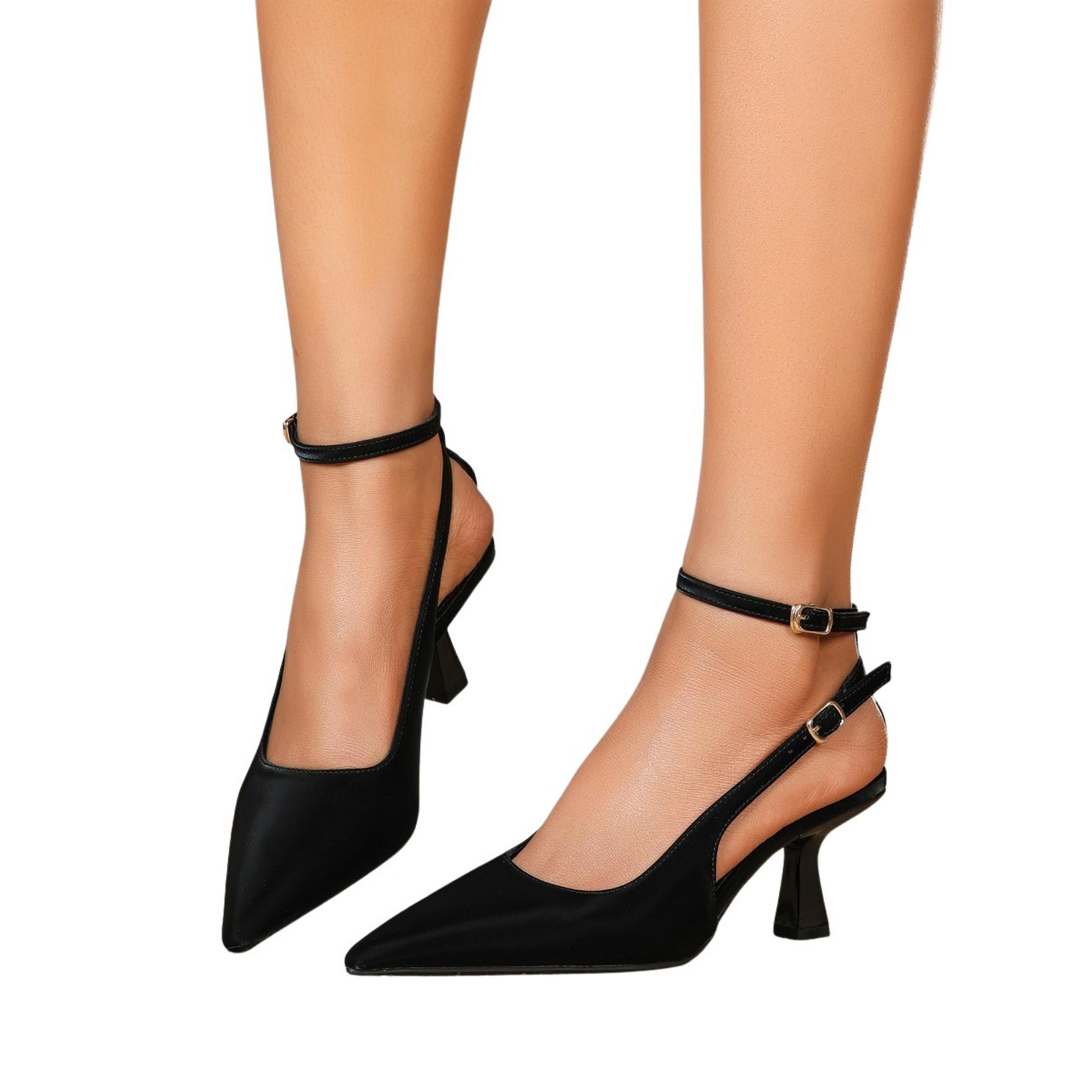 سنيك-أ-بيك × ستايلي - حذاء بكعب صغير مفتوح من الخلف ومقدمة مدببة-women-shoes-heels-image-1