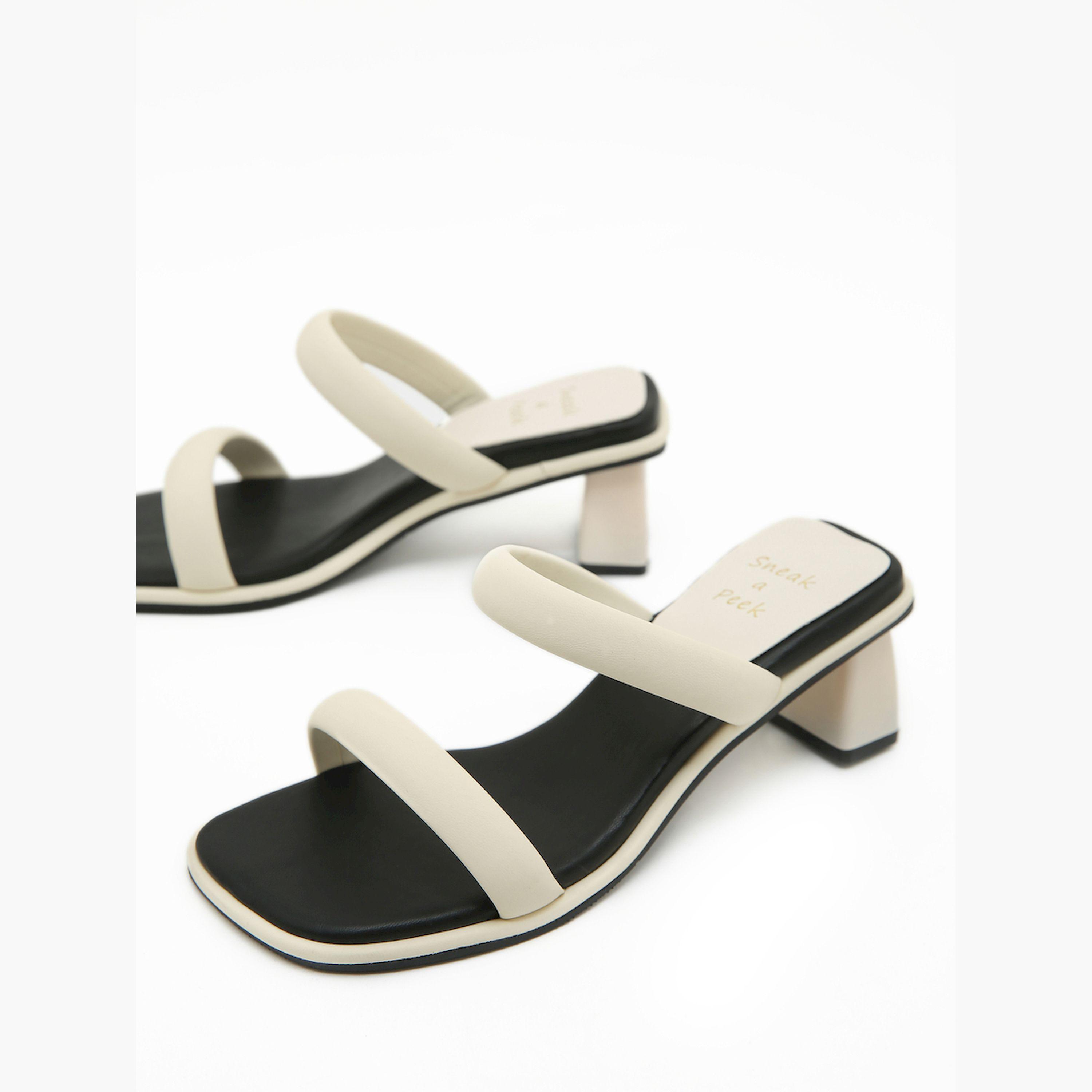 Sneak-a-Peak X Styli Open Toe Block Heel Sandals-women-shoes-heels-image-4