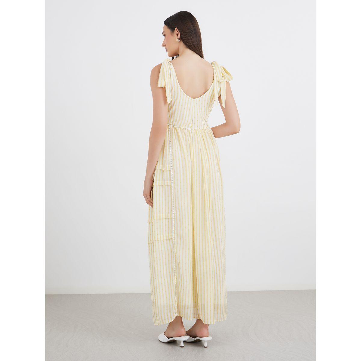 فستان طويل مخطط بنسيج بملمس دوبي-women-clothing-dresses-image-5