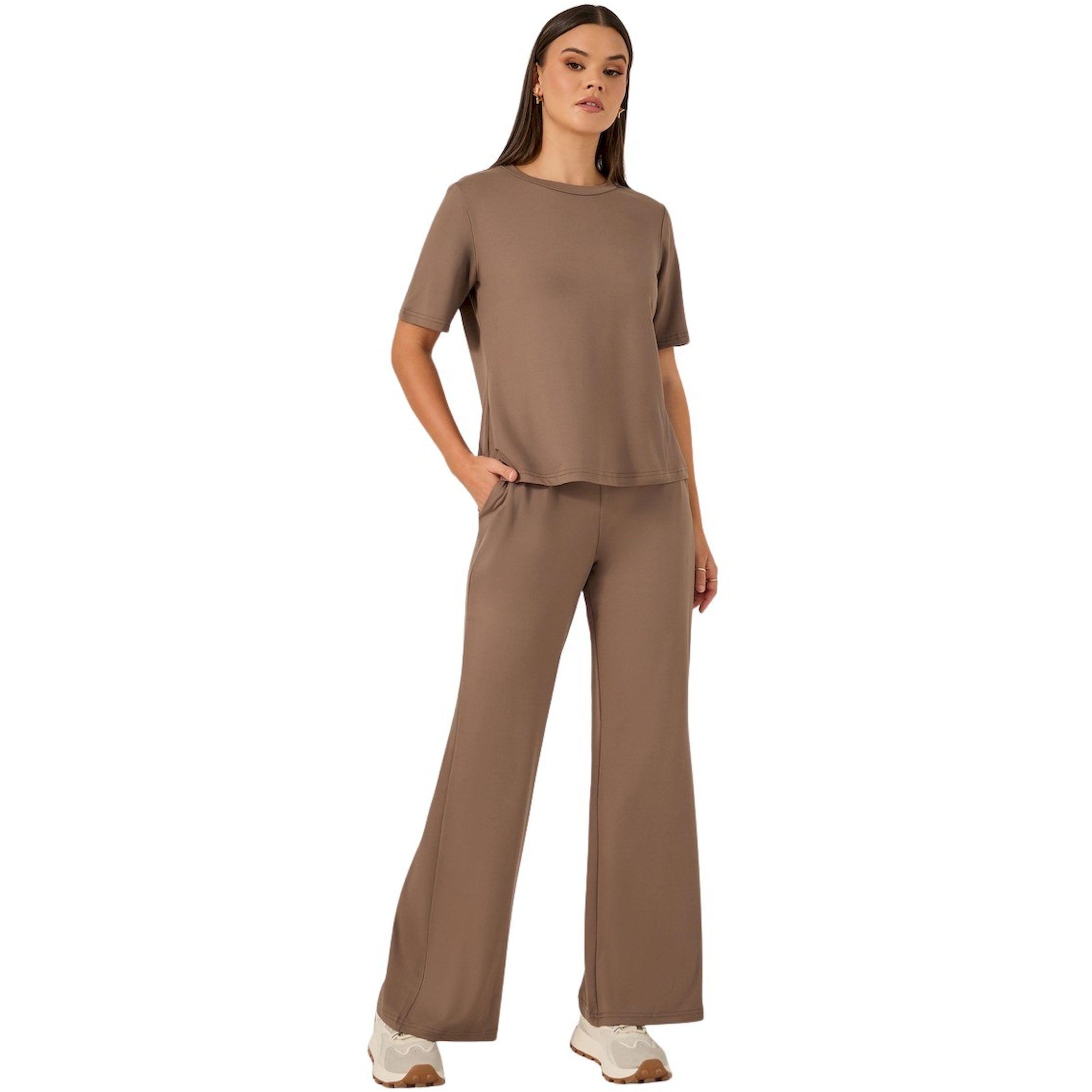 Styli Solid Wide Leg Pants and Round Neck T-Shirt Set-women-clothing-coordsets-image-1