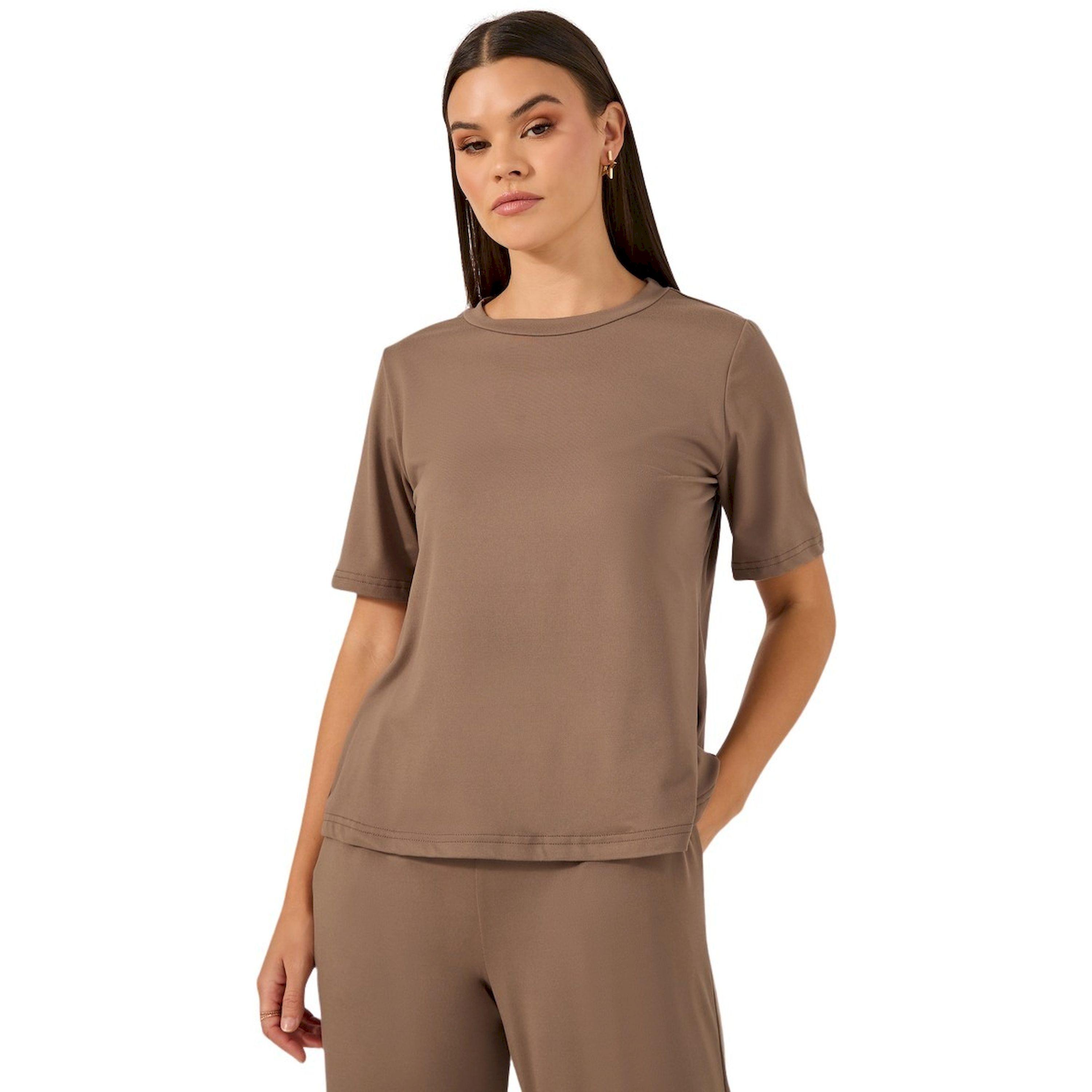 ستايلي -  طقم بنطال ساق واسعة وتيشيرت بياقة دائرية-women-clothing-coordsets-image-2