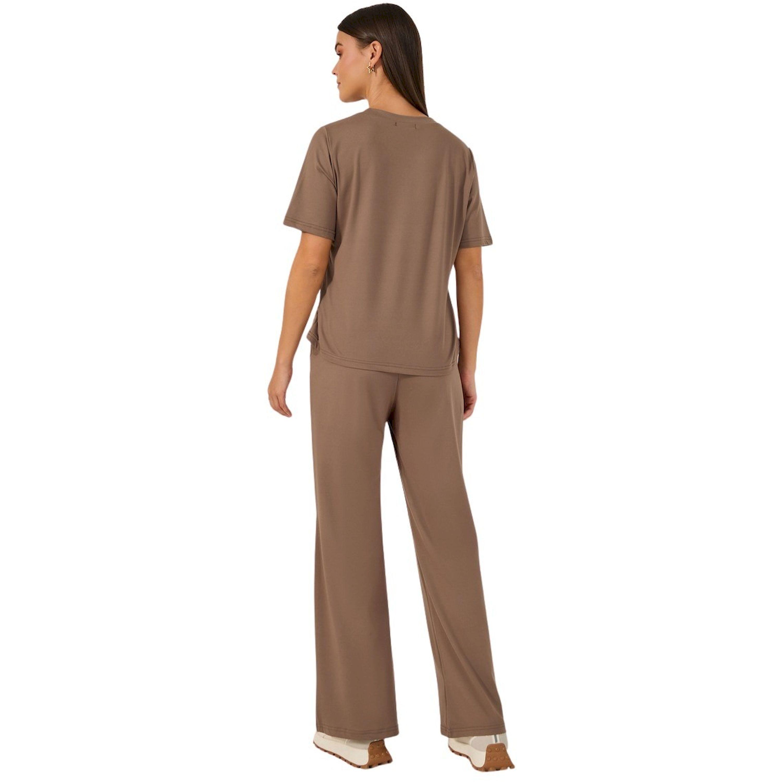 ستايلي -  طقم بنطال ساق واسعة وتيشيرت بياقة دائرية-women-clothing-coordsets-image-4