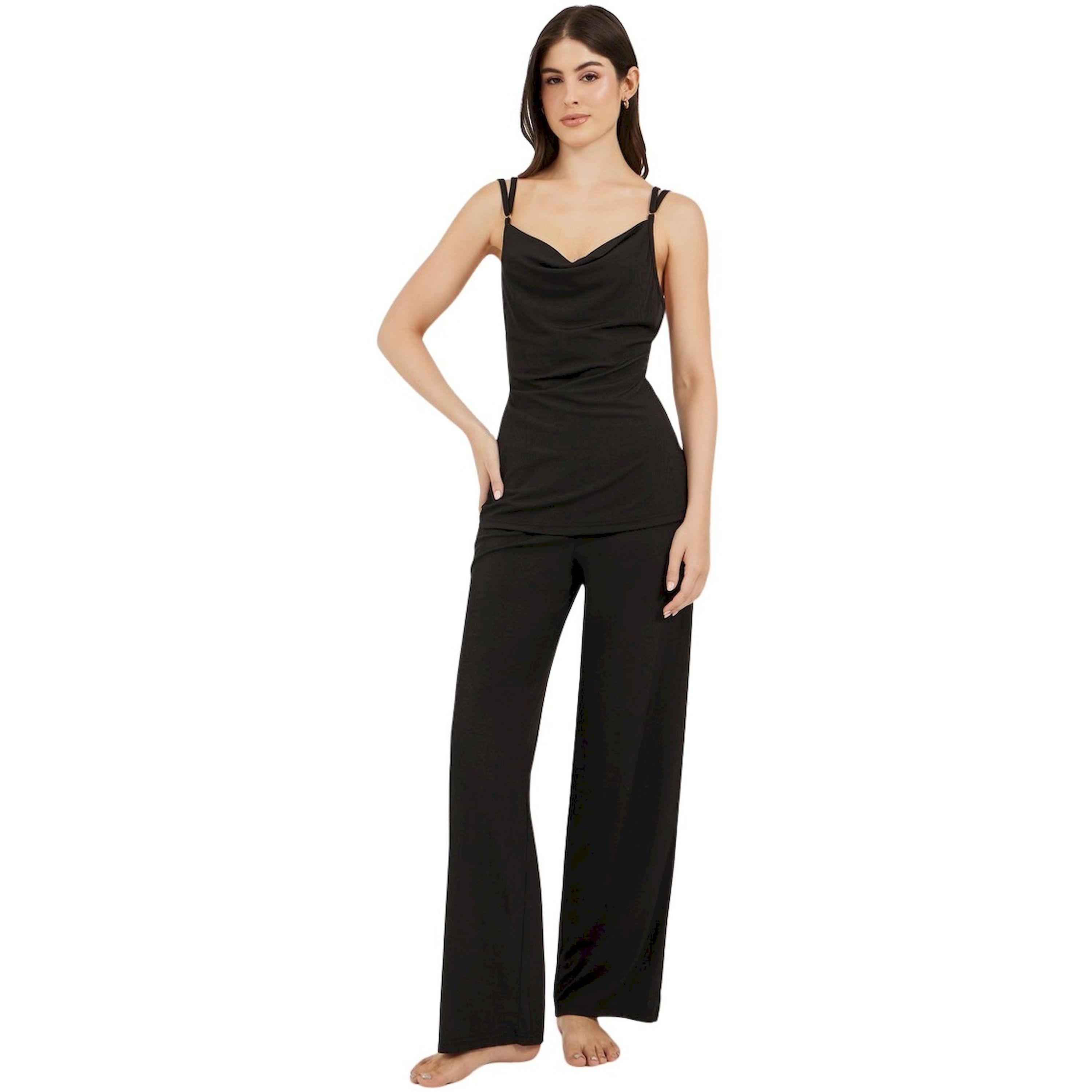 Styli Butterfly Back Detail Cowl Neck Cami and Pyjama Set-women-clothing-nightwear-pyjamas-longsets-image-1