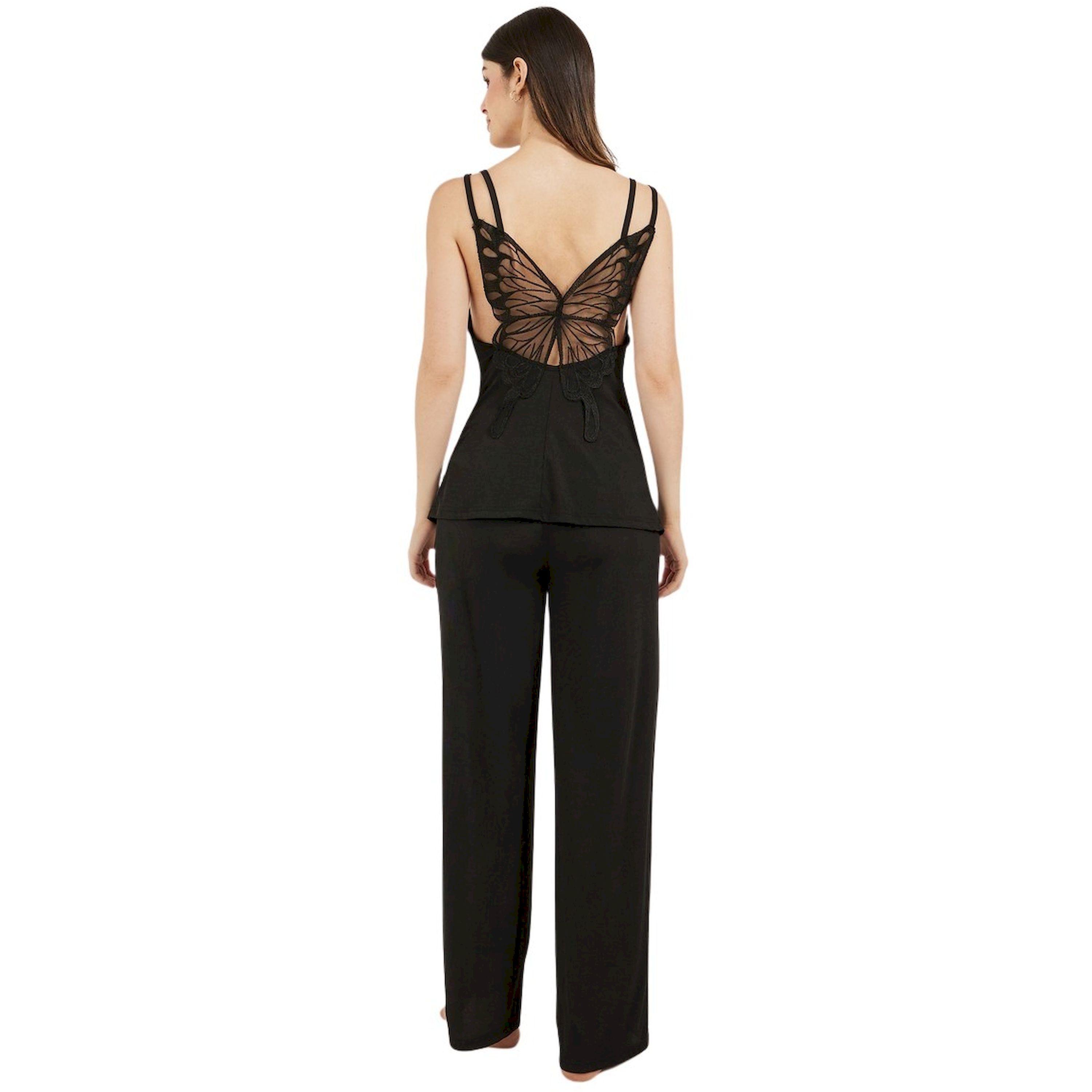 Styli Butterfly Back Detail Cowl Neck Cami and Pyjama Set-women-clothing-nightwear-pyjamas-longsets-image-4