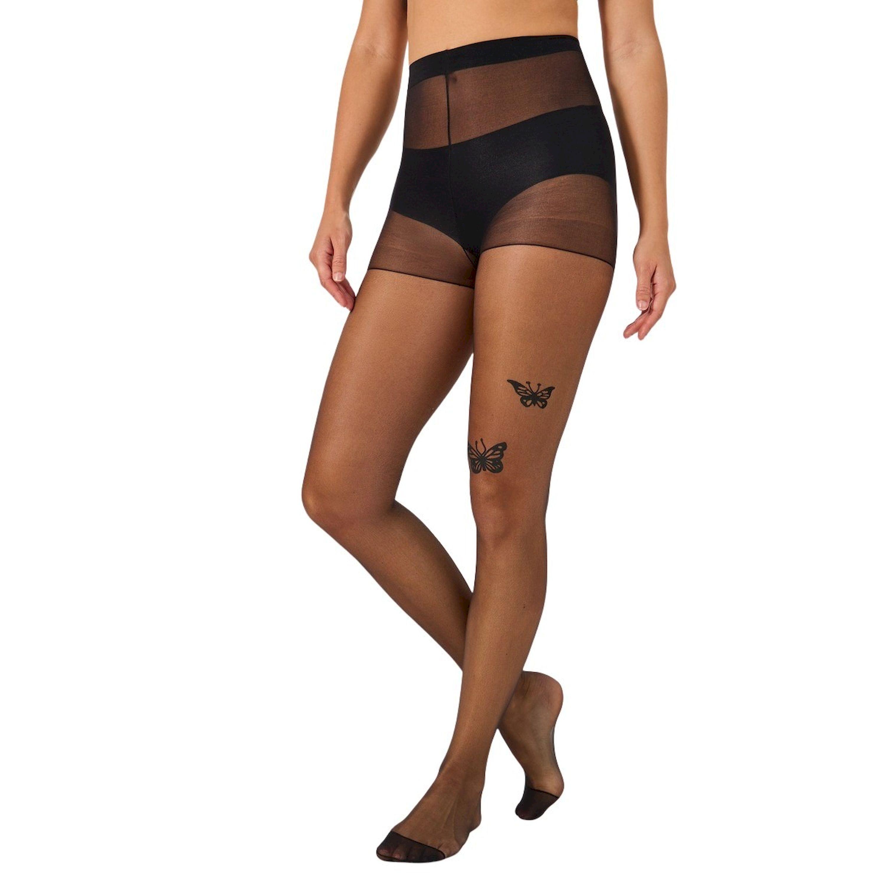 Styli 15D Butterfly Design Stockings-women-socksandstockings-image-1
