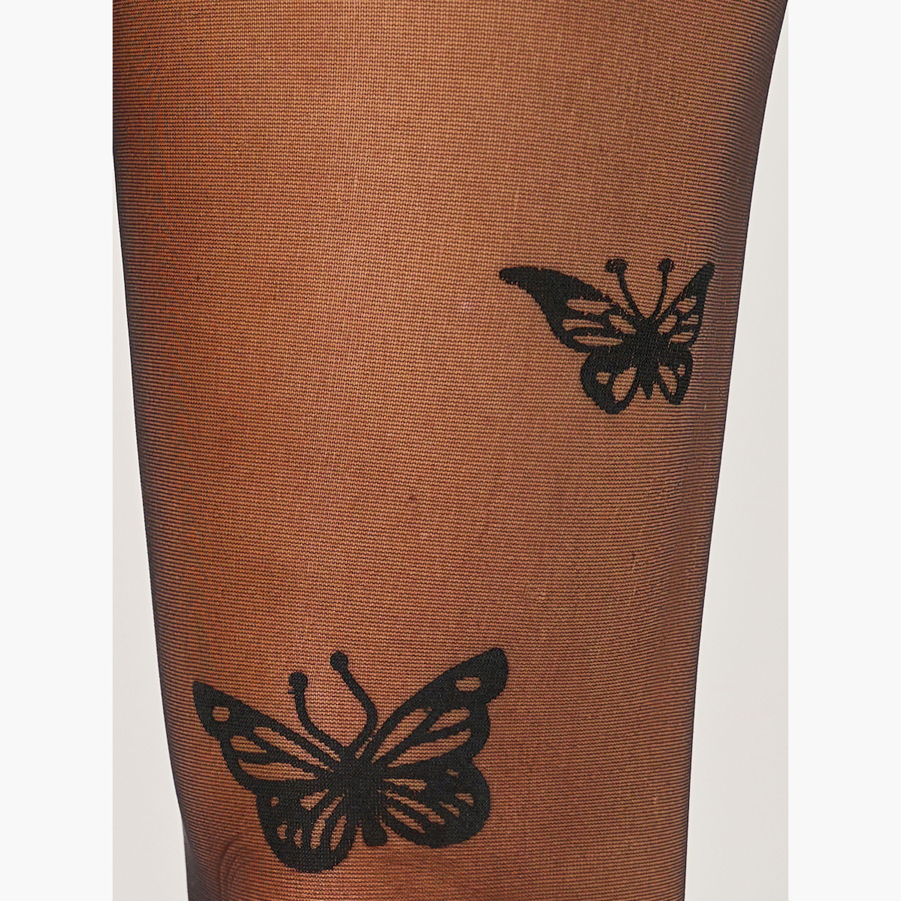 ستايلي - جوارب بتصميم فراشة 15 دينير-women-socksandstockings-image-2