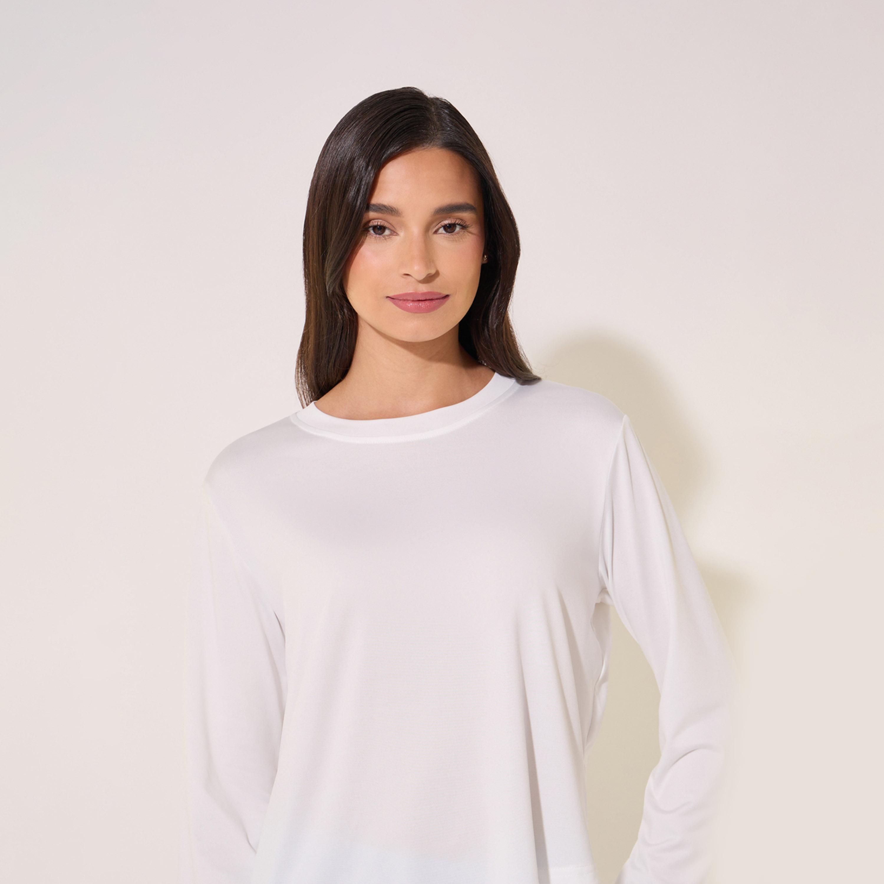 Styli Asymmetric Hem Long Sleeve T-Shirt and Pyjama Set-women-clothing-nightwear-pyjamas-longsets-image-3