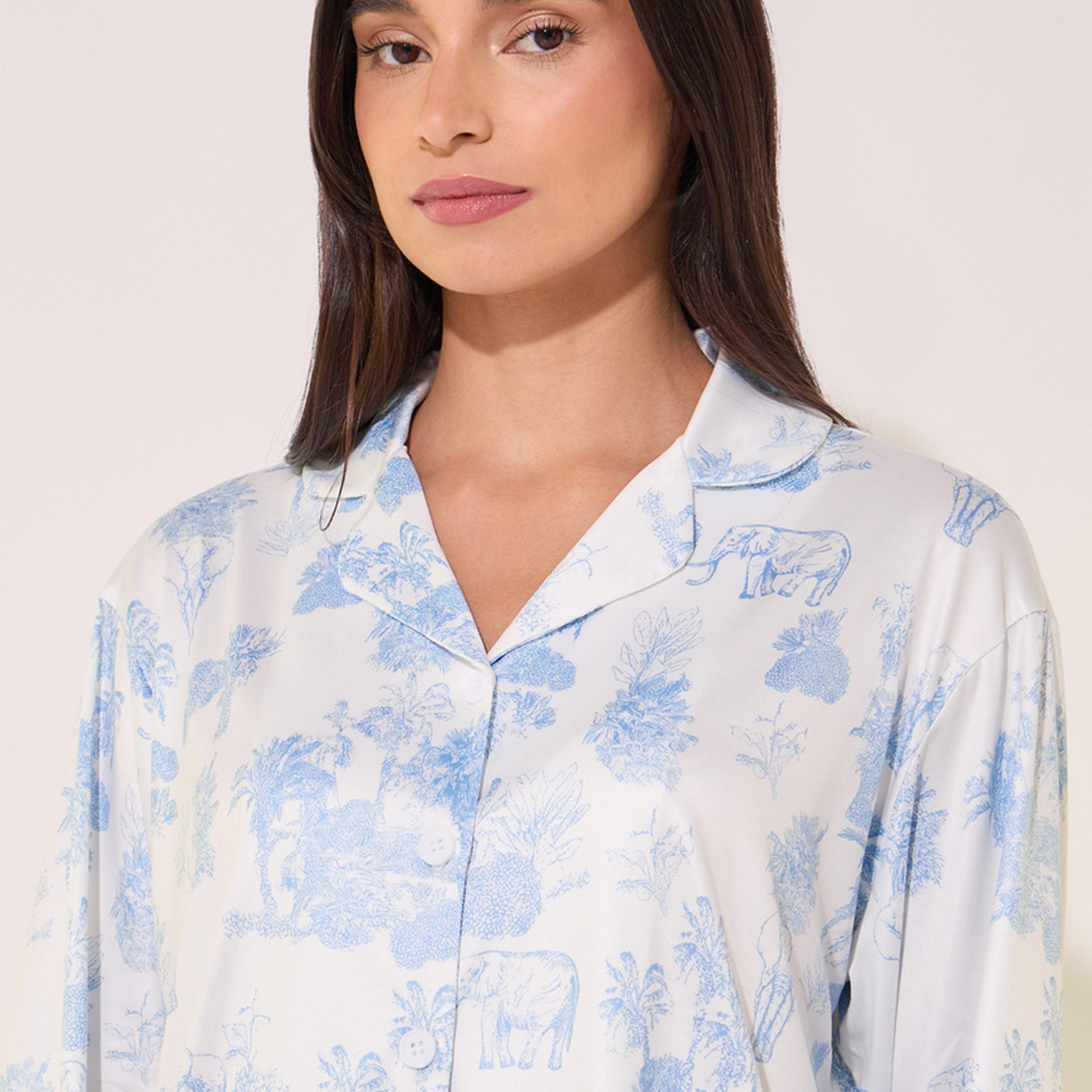 Take Two All-Over Print Shirt and Pyjama Set-women-clothing-nightwear-pyjamas-longsets-image-4