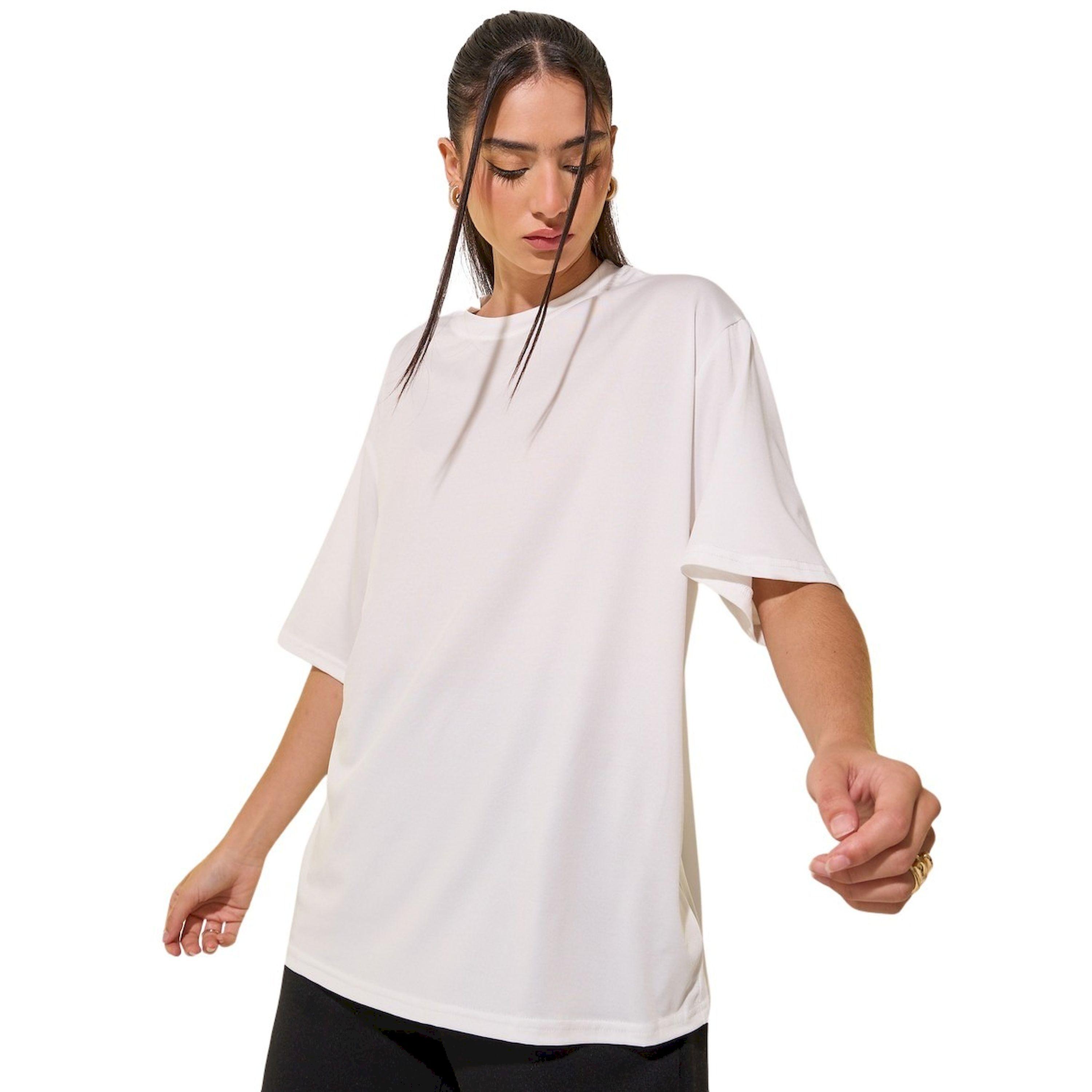 ستايلي -  تي شيرت نسائي مقاس كبيربطبعة جرافيكية باللون الأبيض-women-clothing-tshirts-image-3
