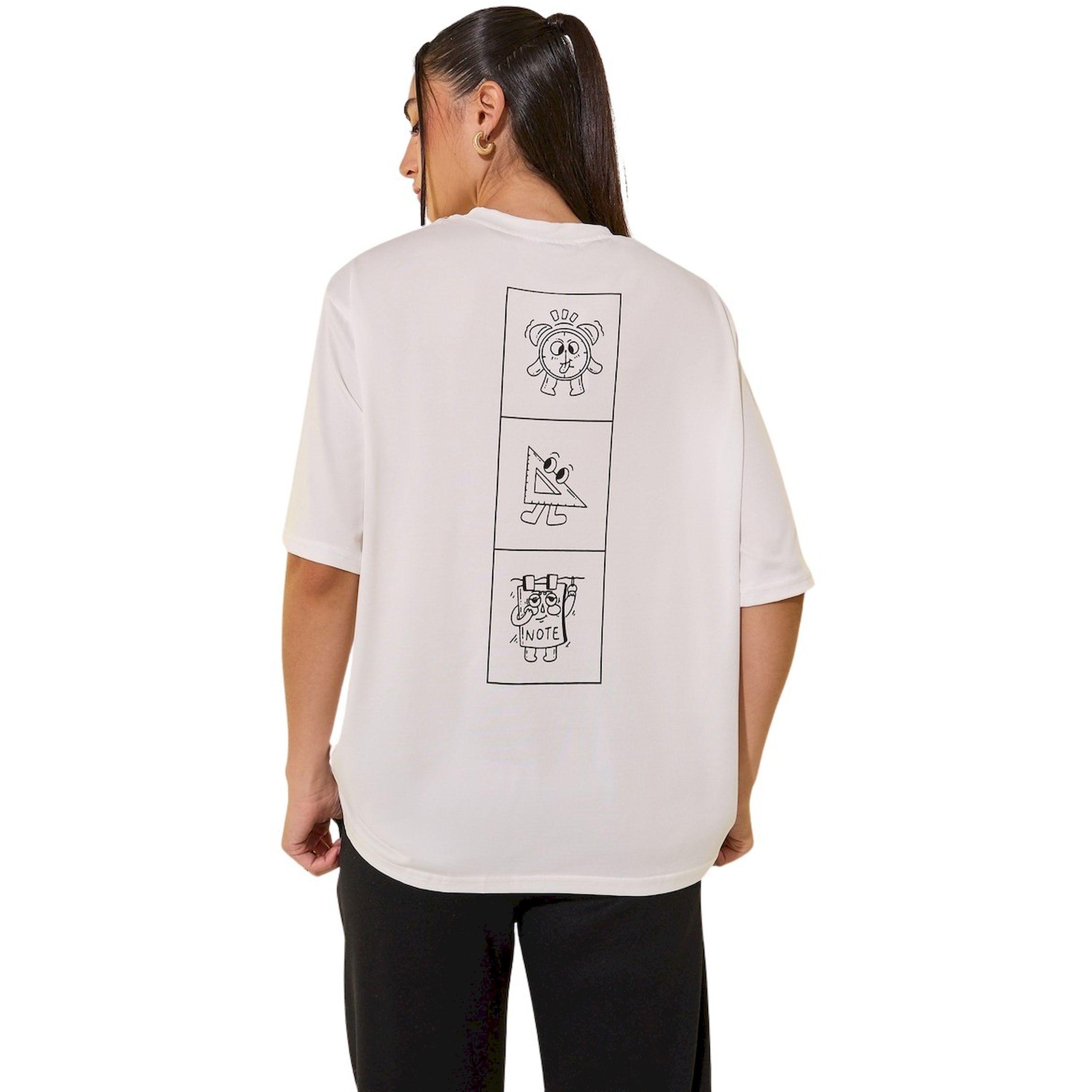 ستايلي -  تي شيرت نسائي مقاس كبيربطبعة جرافيكية باللون الأبيض-women-clothing-tshirts-image-4