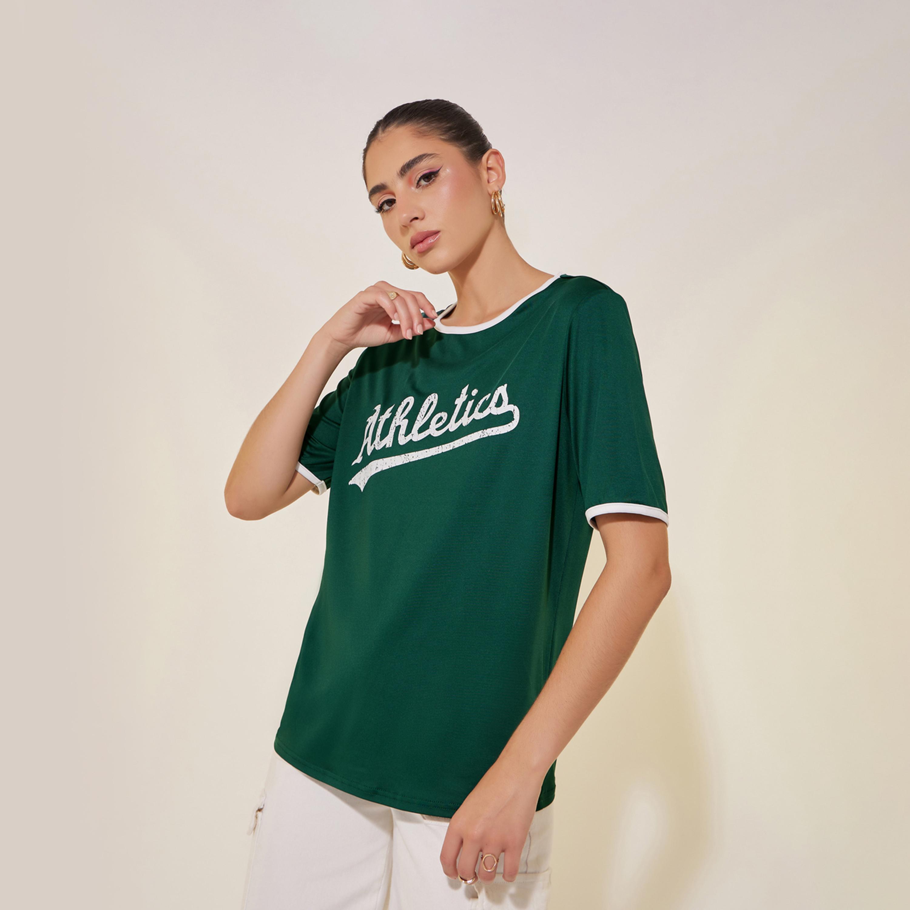 Styli Slogan Print Short Sleeve Oversized T-Shirt-women-clothing-tshirts-image-3