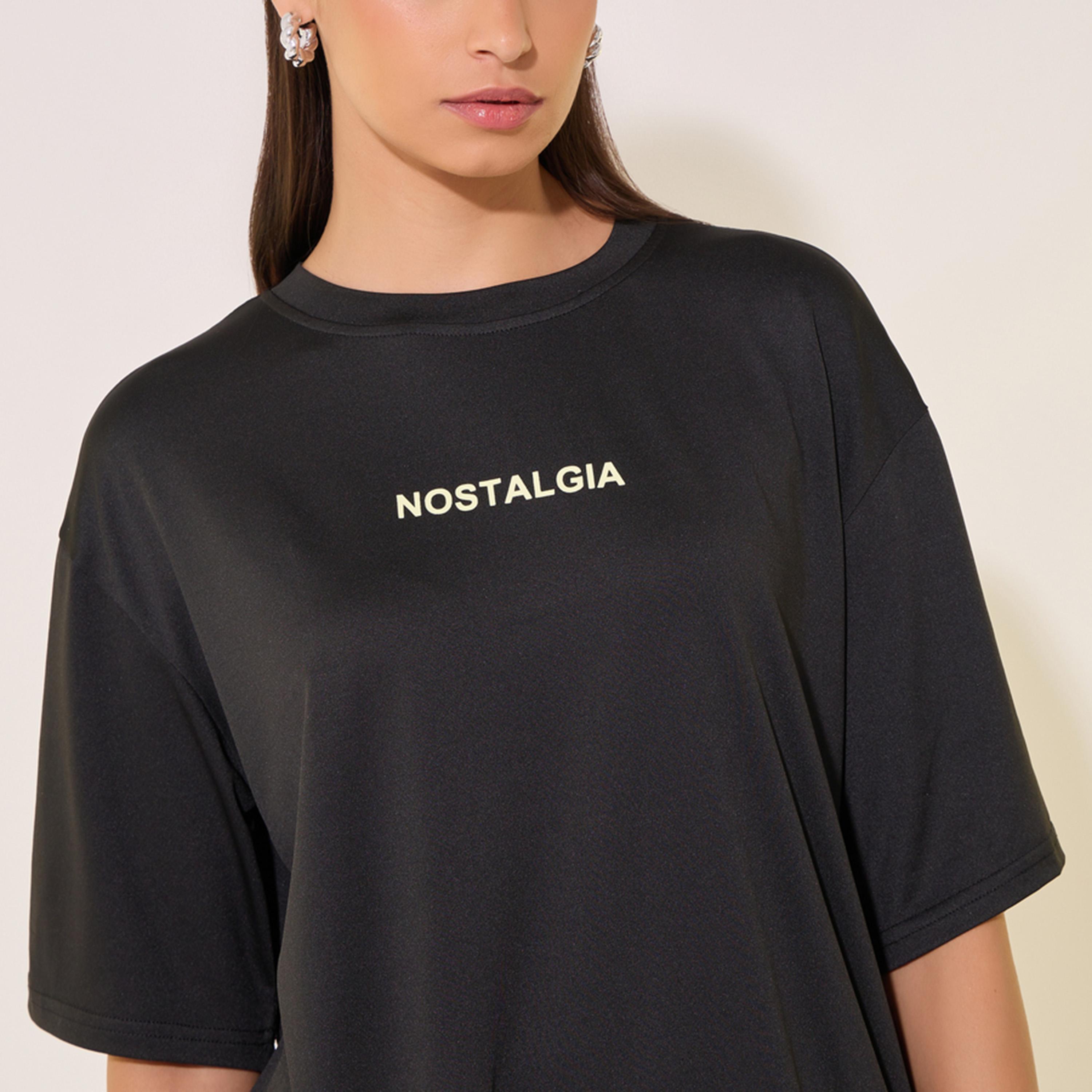 Styli Slogan Print Round Neck Oversized T-Shirt-women-clothing-tshirts-image-4