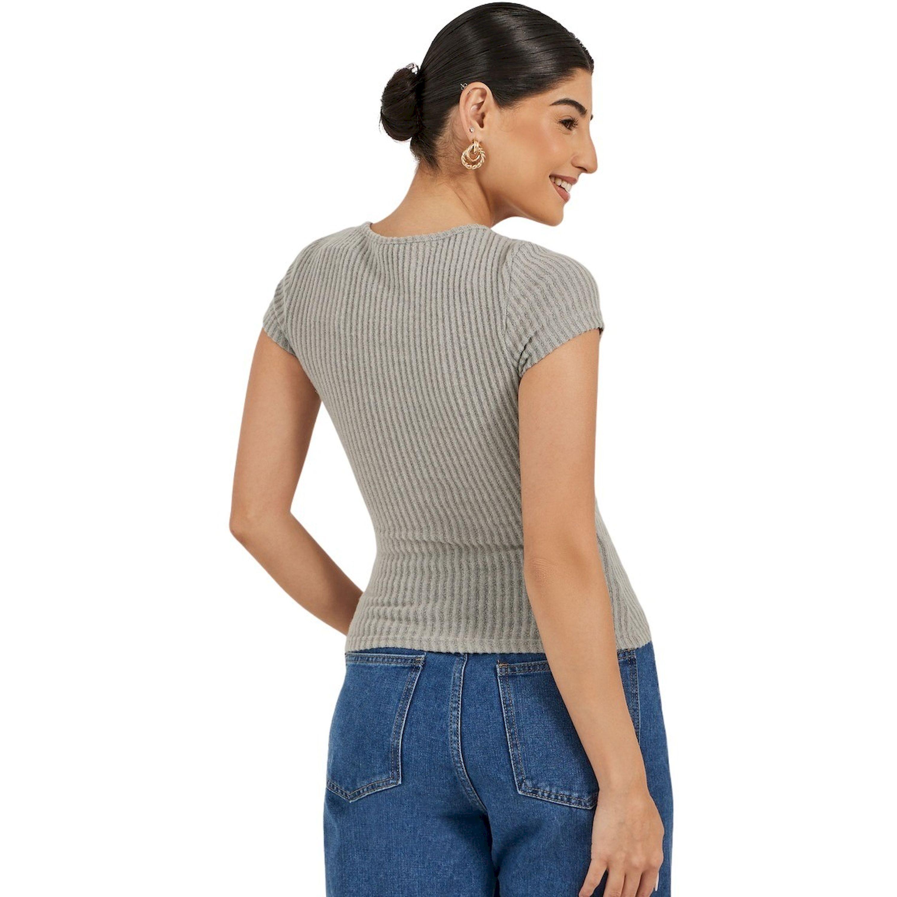 Styli Textured Short Sleeve Ribbed Knit T-Shirt-women-clothing-tshirts-image-5