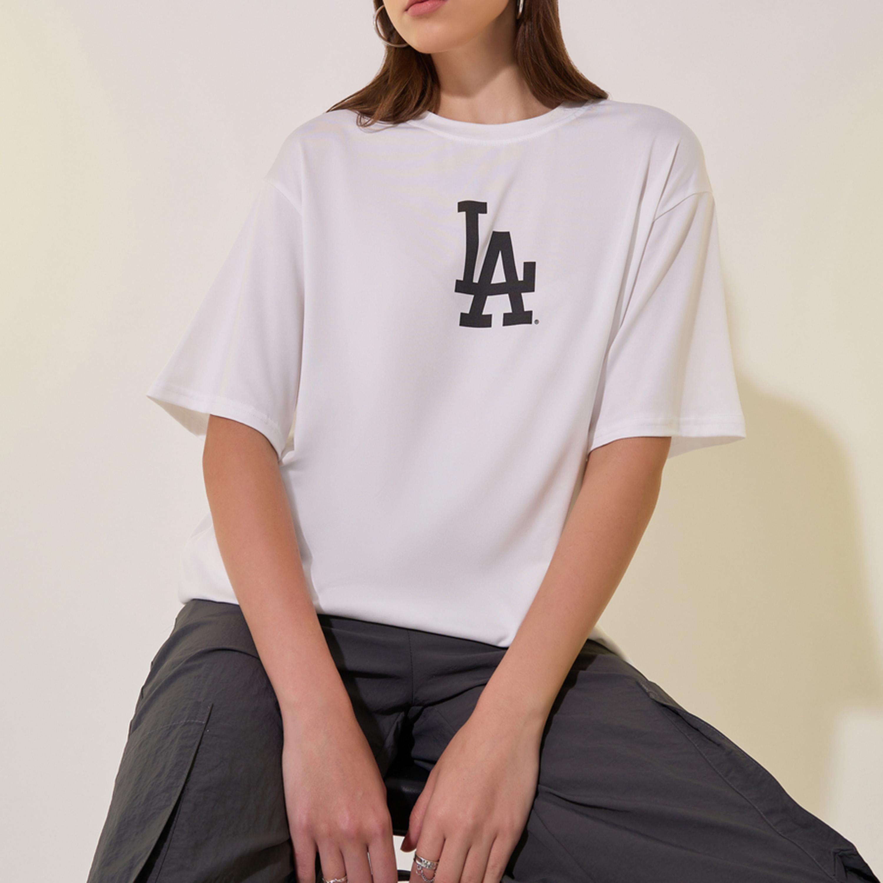 Styli Slogan Print Round Neck Oversized T-Shirt-women-clothing-tshirts-image-1