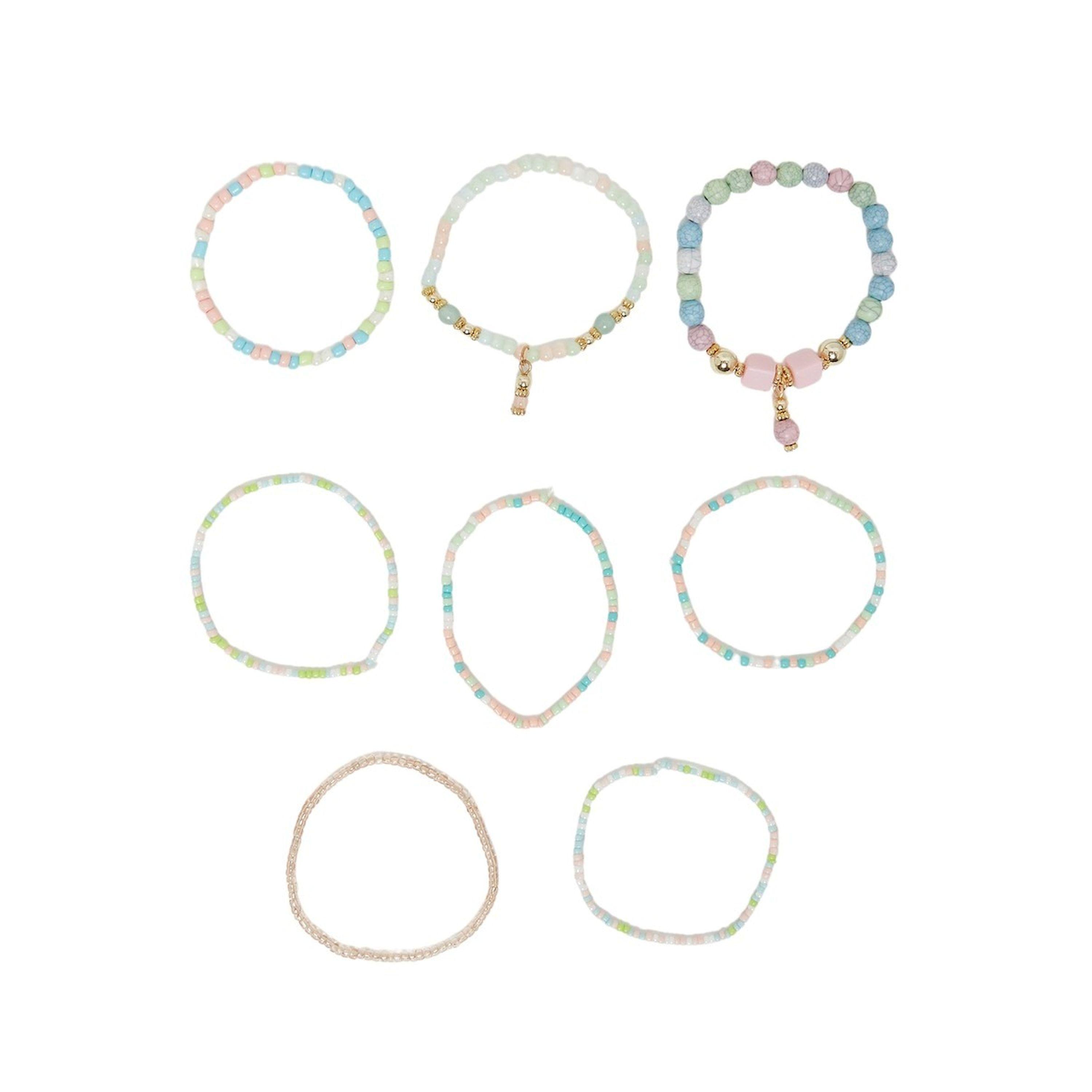 ستايلي - مجموعة من 7 قطع - أساور خرز-women-watchesandjewellery-jewellery-banglesandbracelets-image-1