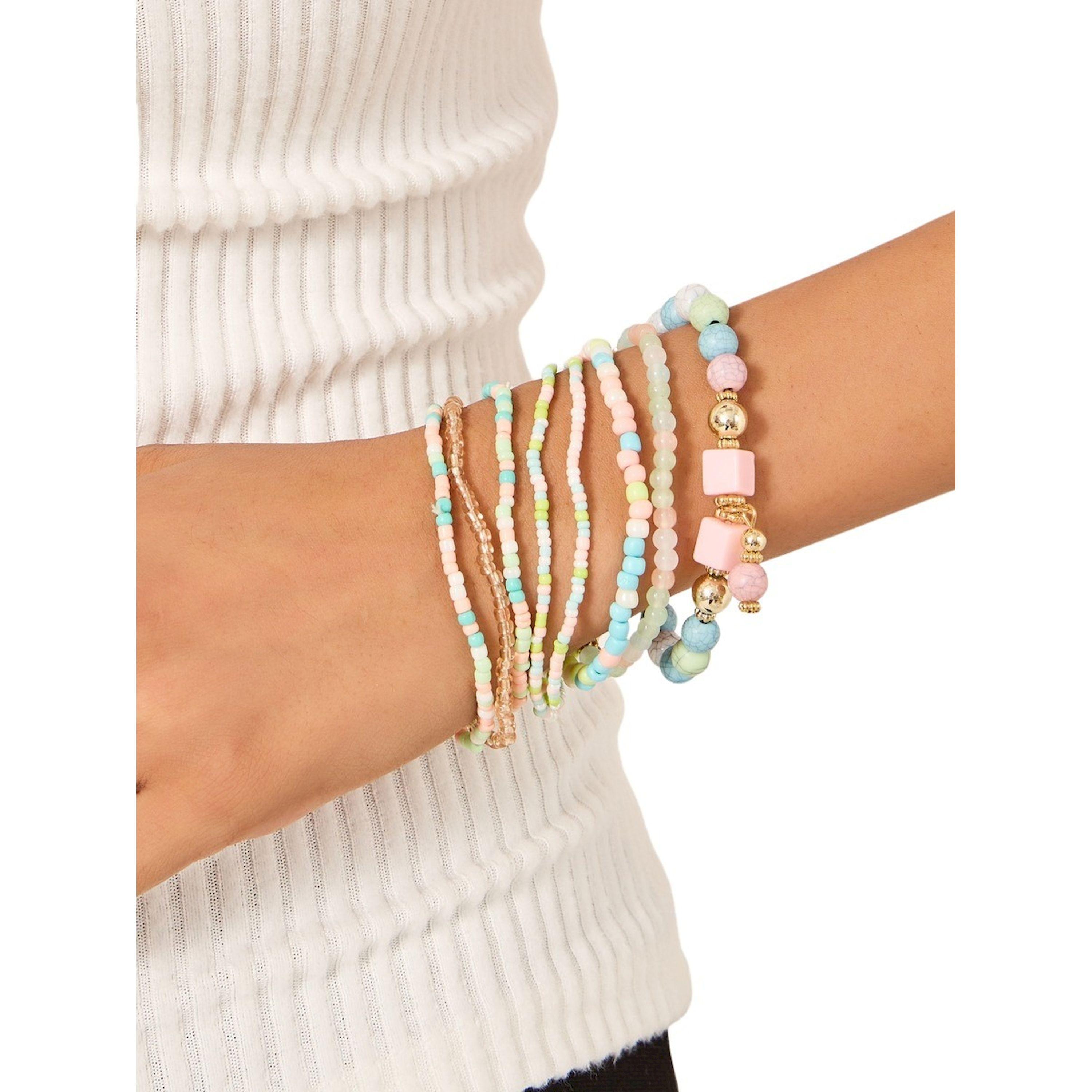 Styli Pack Of 7 Beaded Bracelets-women-watchesandjewellery-jewellery-banglesandbracelets-image-2