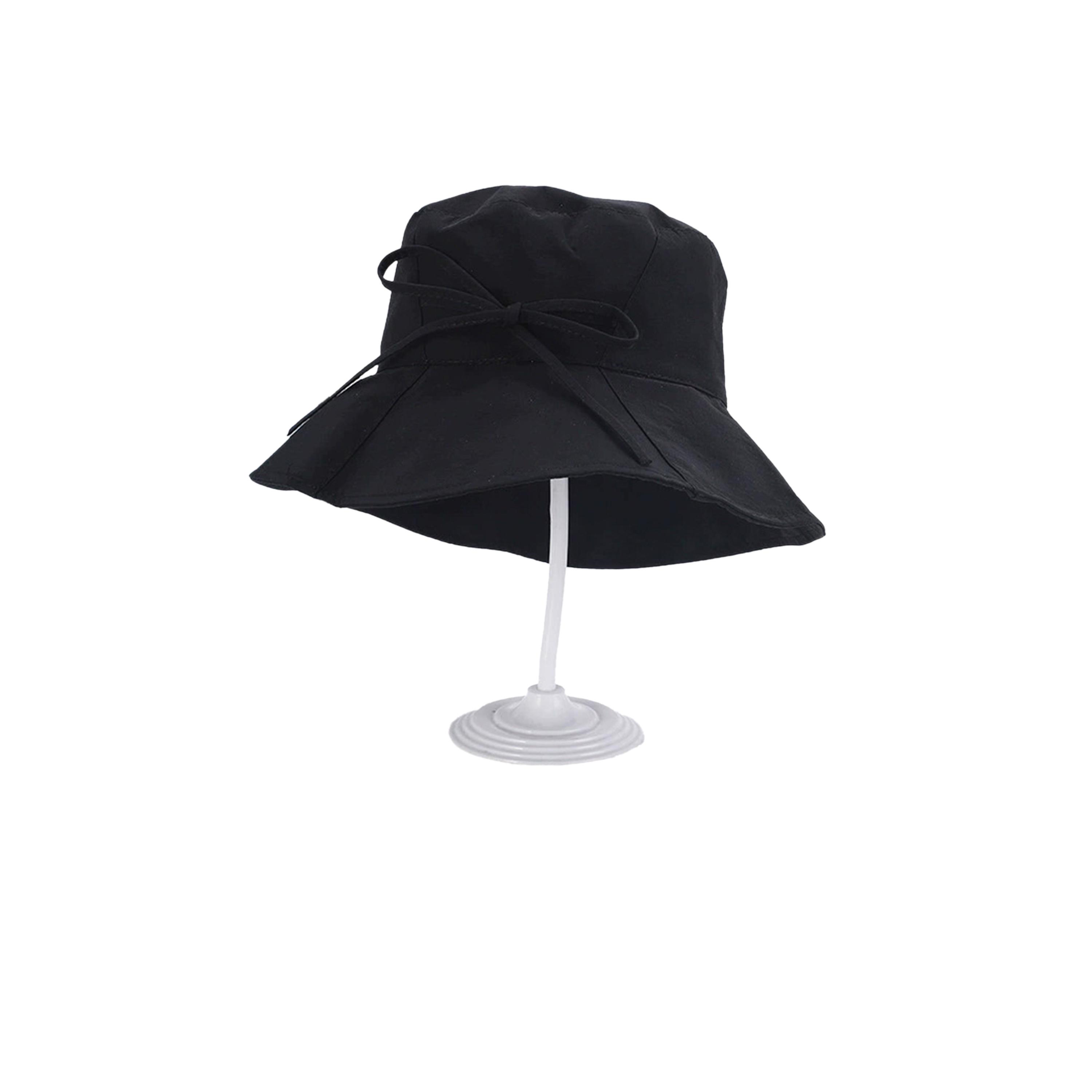 ستايلي - قبعة دلو سوداء شريط-women-clothingaccessories-capsandhats-image-1