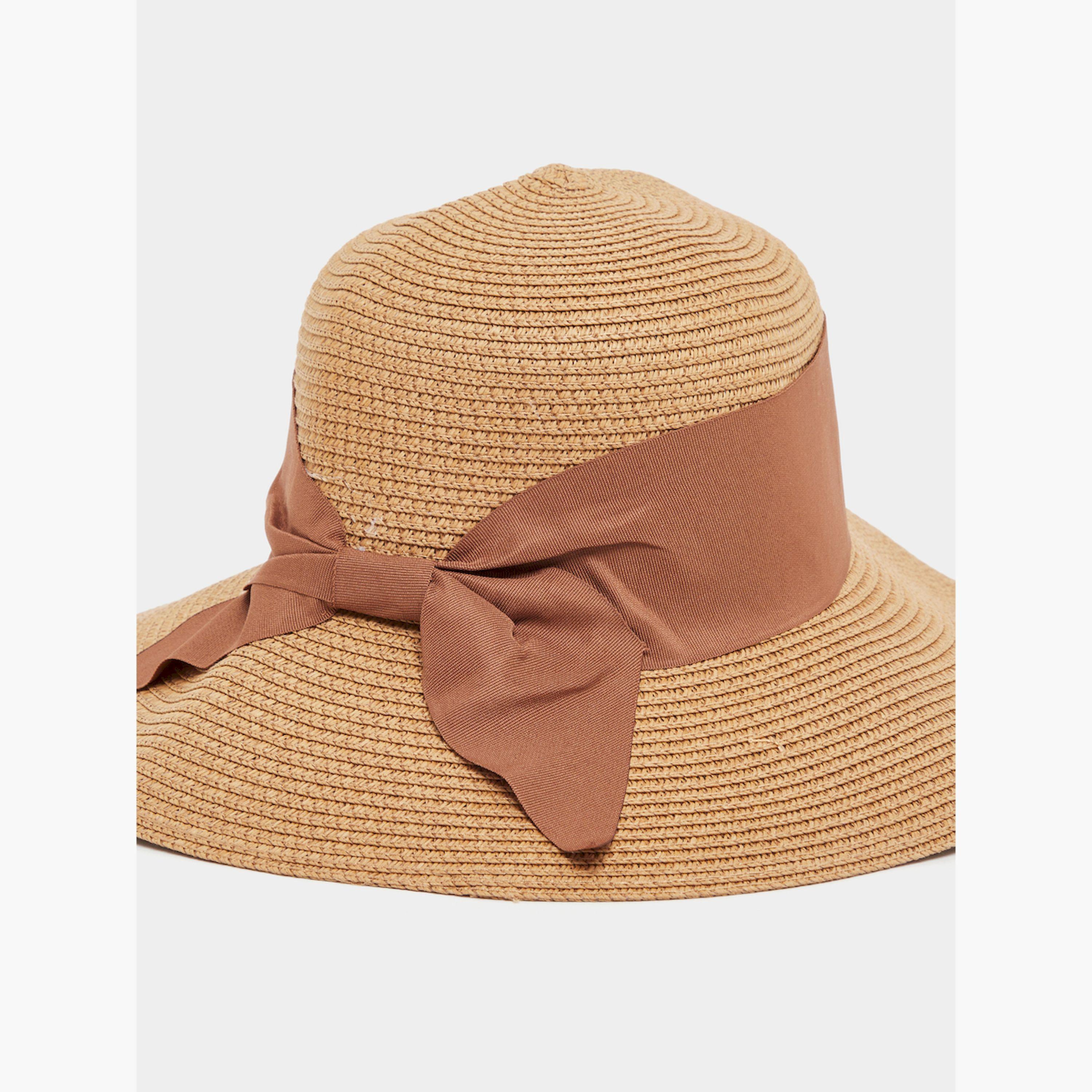 Styli Ribbon Detail Straw Hat-women-clothingaccessories-capsandhats-image-3