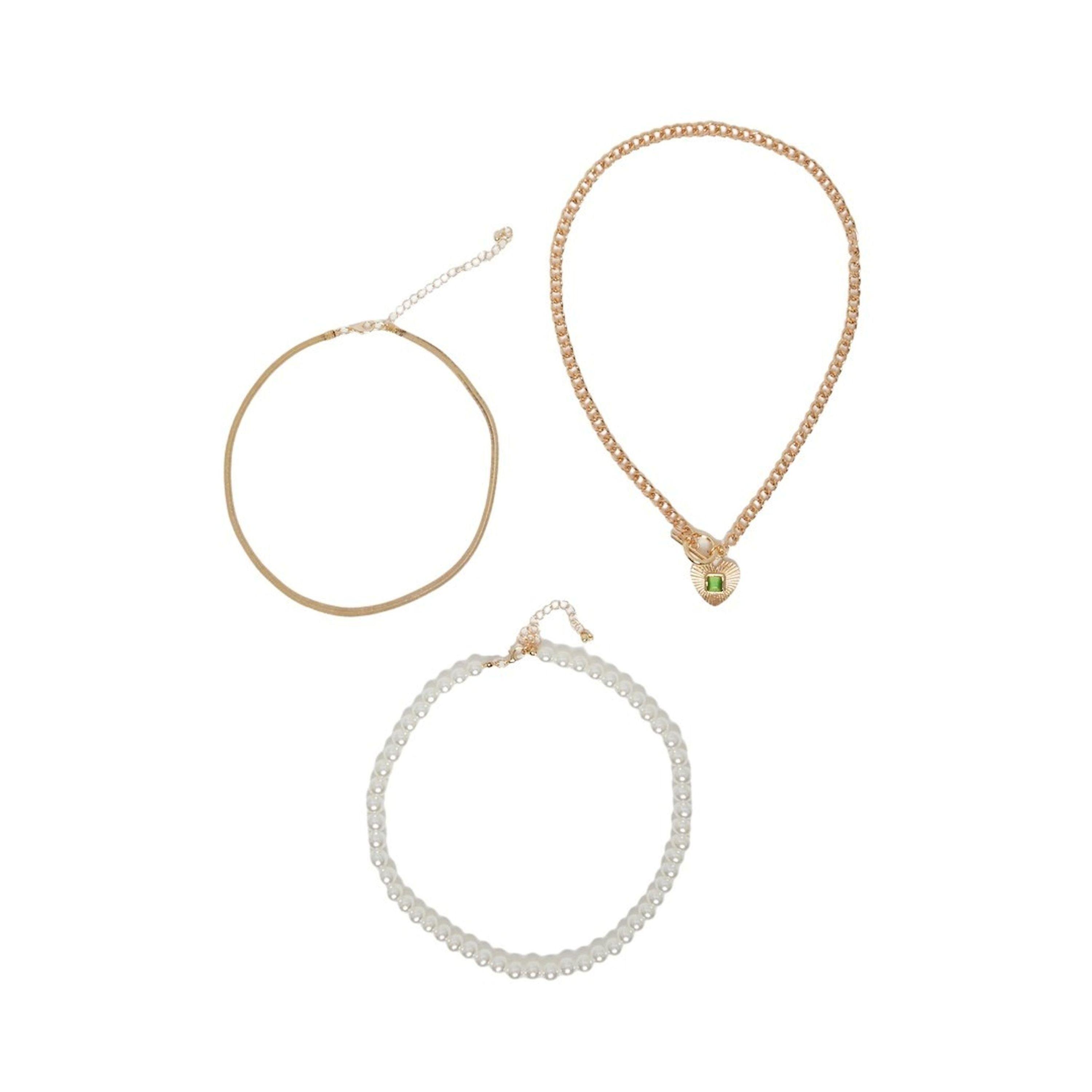 Styli Layered Pearl and Chain Necklace Set-women-watchesandjewellery-jewellery-necklacesandpendants-image-1