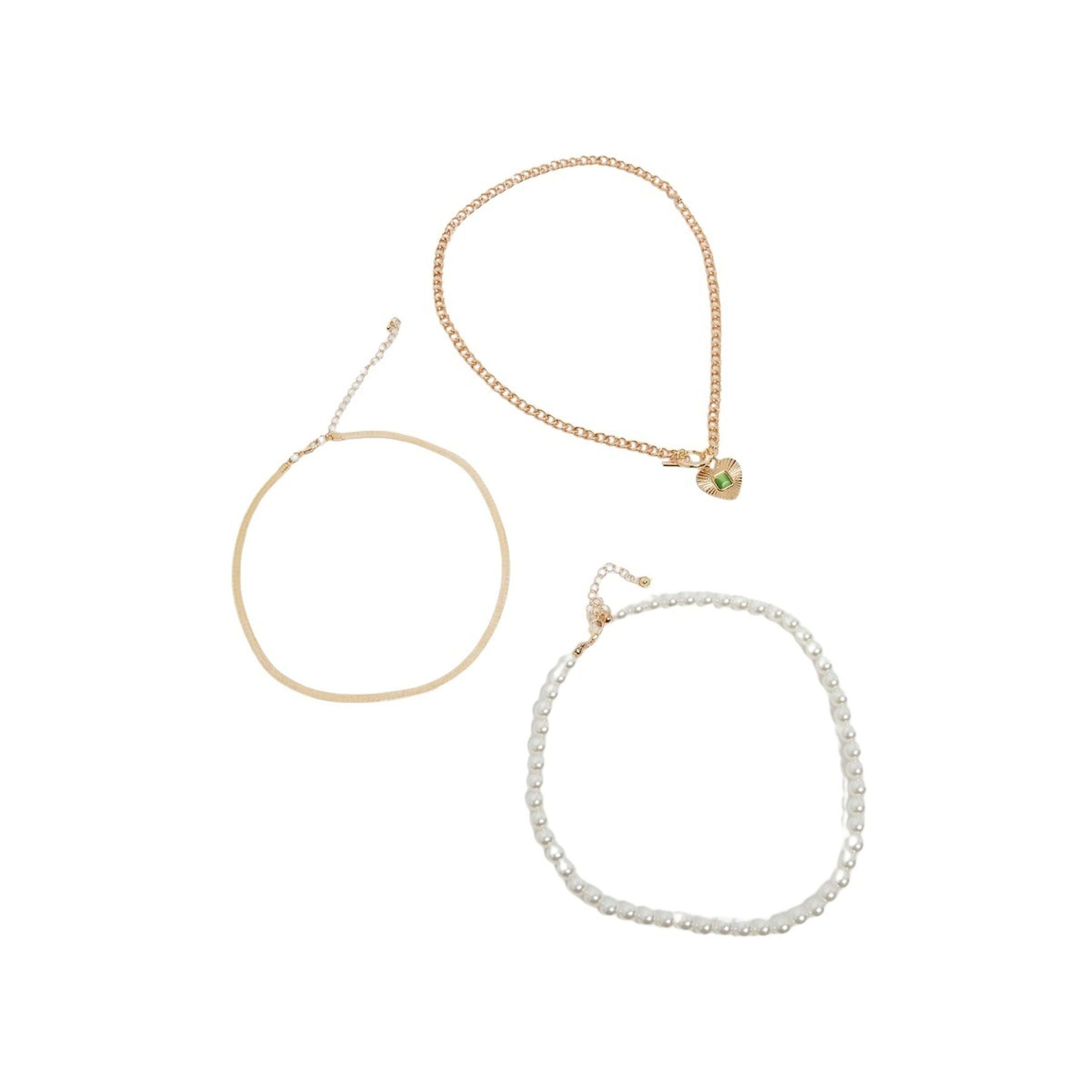 ستايلي - مجموعة قلادة طبقات من اللؤلؤ والسلاسل-women-watchesandjewellery-jewellery-necklacesandpendants-image-3