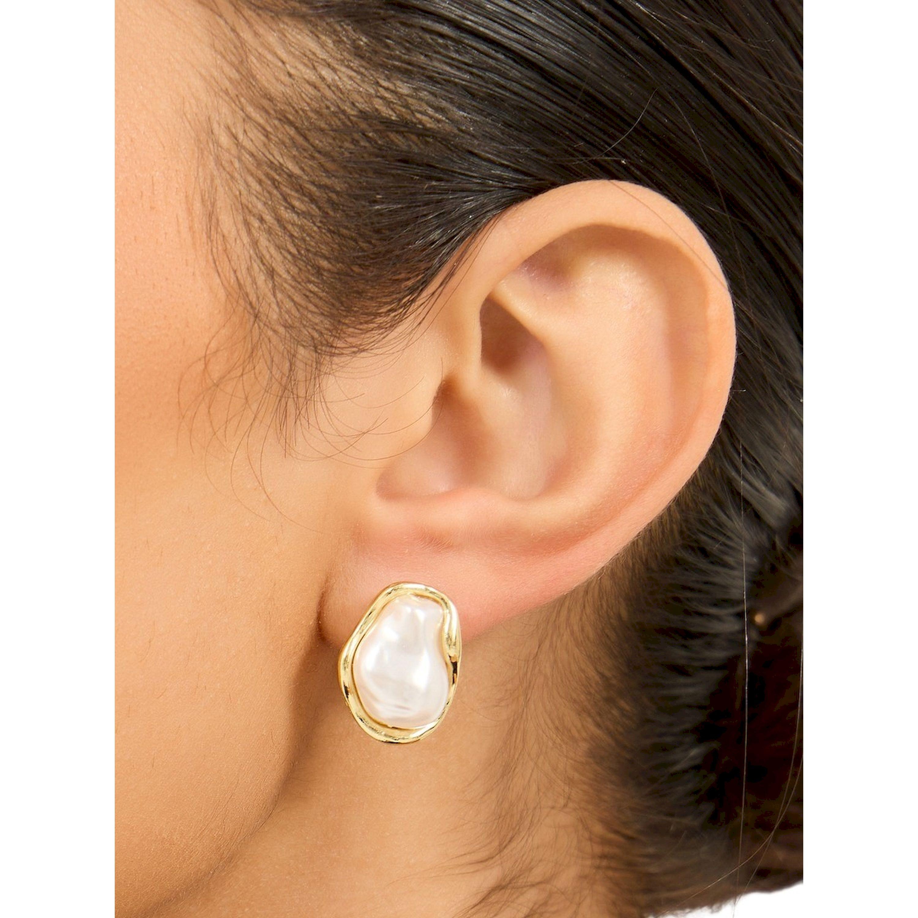 ستايلي - أقراط لؤلؤ صناعي كبيرة-women-watchesandjewellery-jewellery-earrings-image-2
