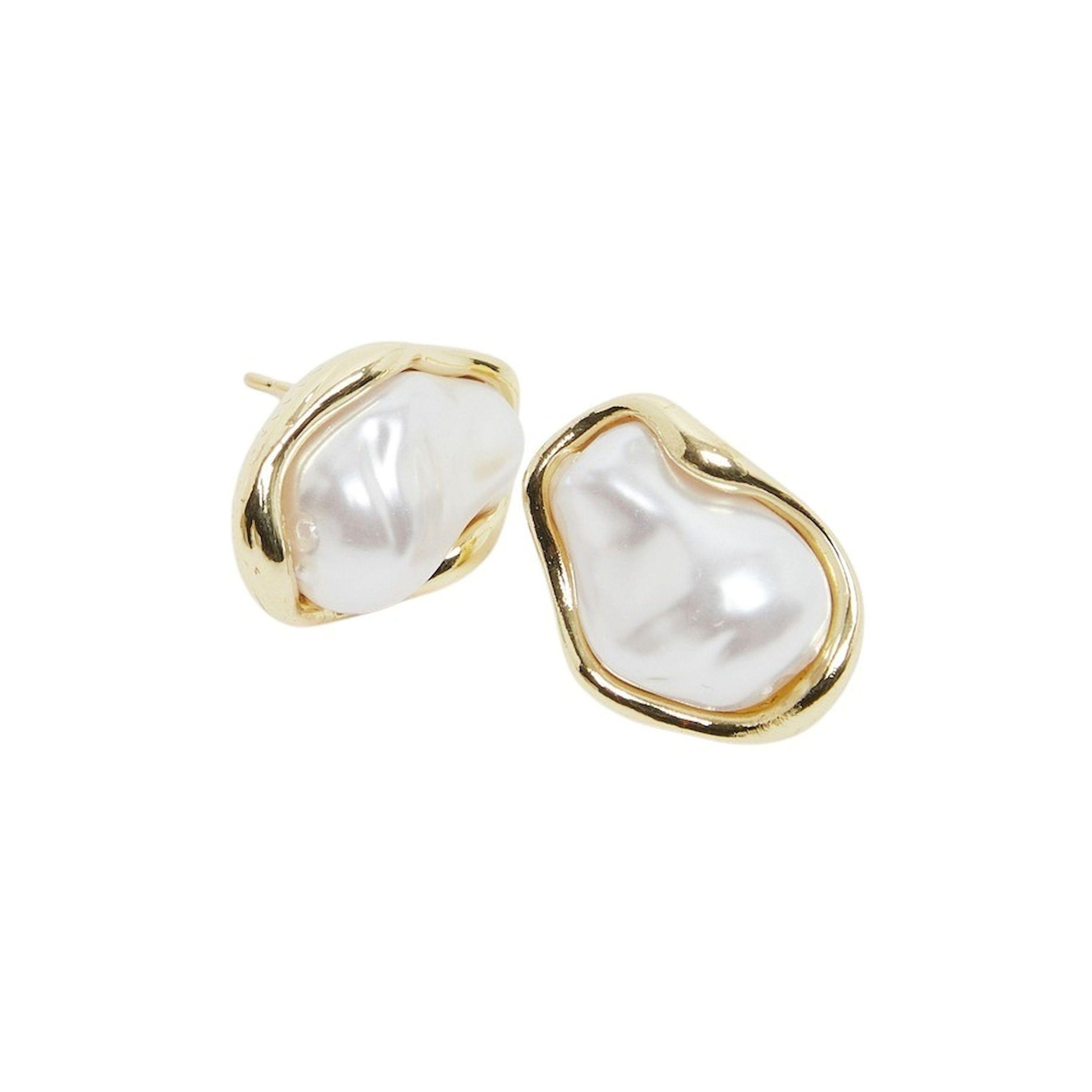 Styli Big Faux Pearl Earrings-women-watchesandjewellery-jewellery-earrings-image-4