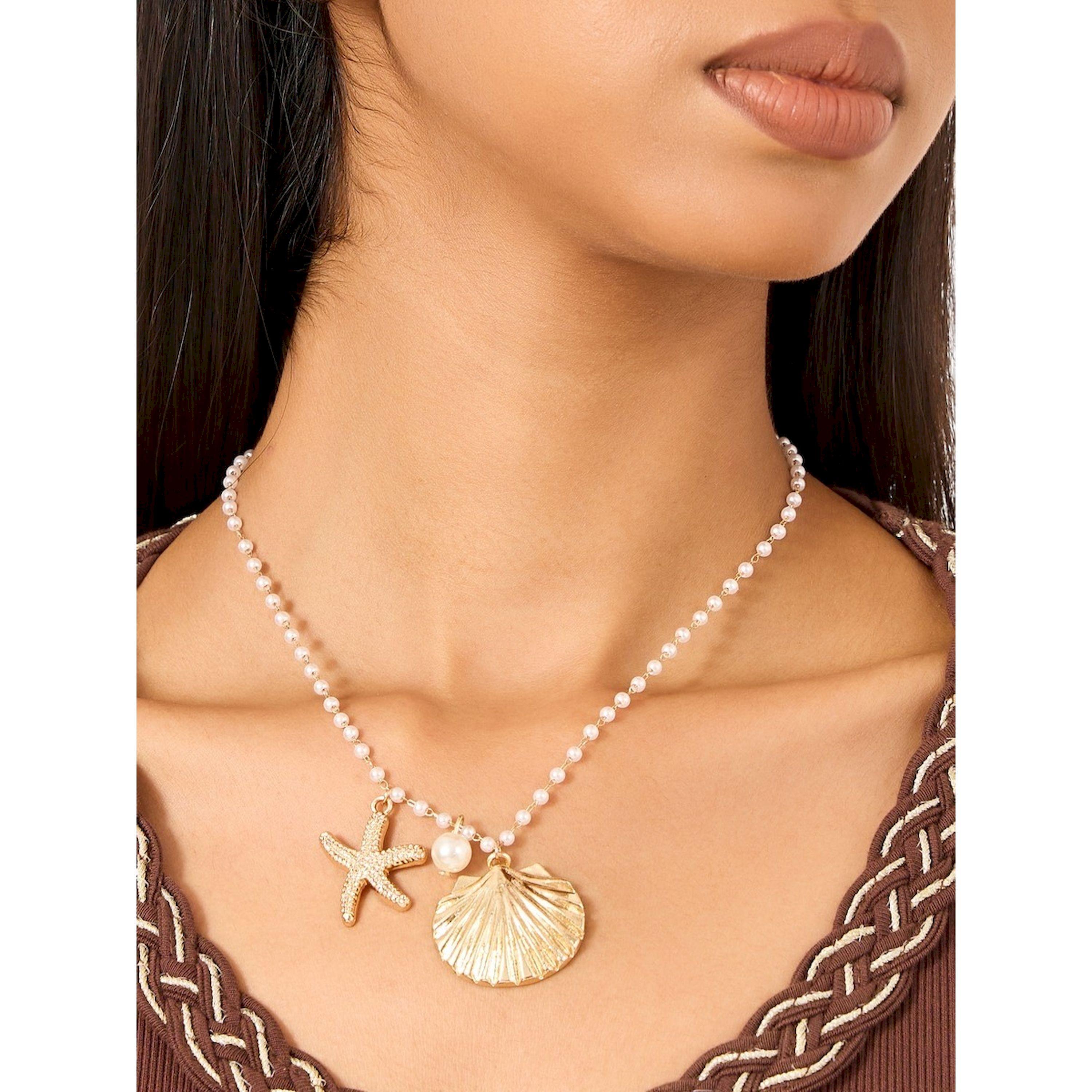 Styli Shell Star Fish Necklace-women-watchesandjewellery-jewellery-necklacesandpendants-image-2