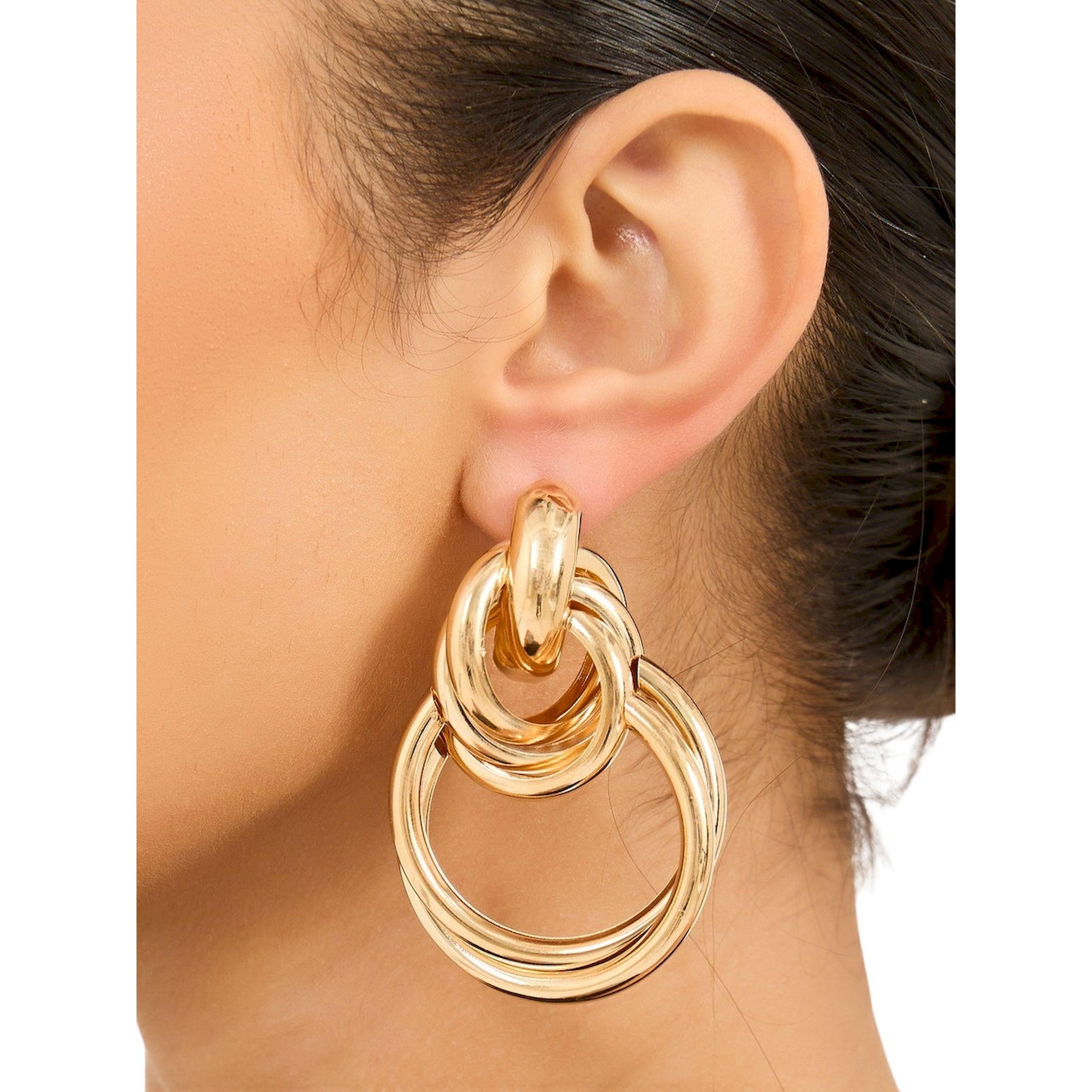 Styli Knotted Hoop Earrings-women-watchesandjewellery-jewellery-earrings-image-2