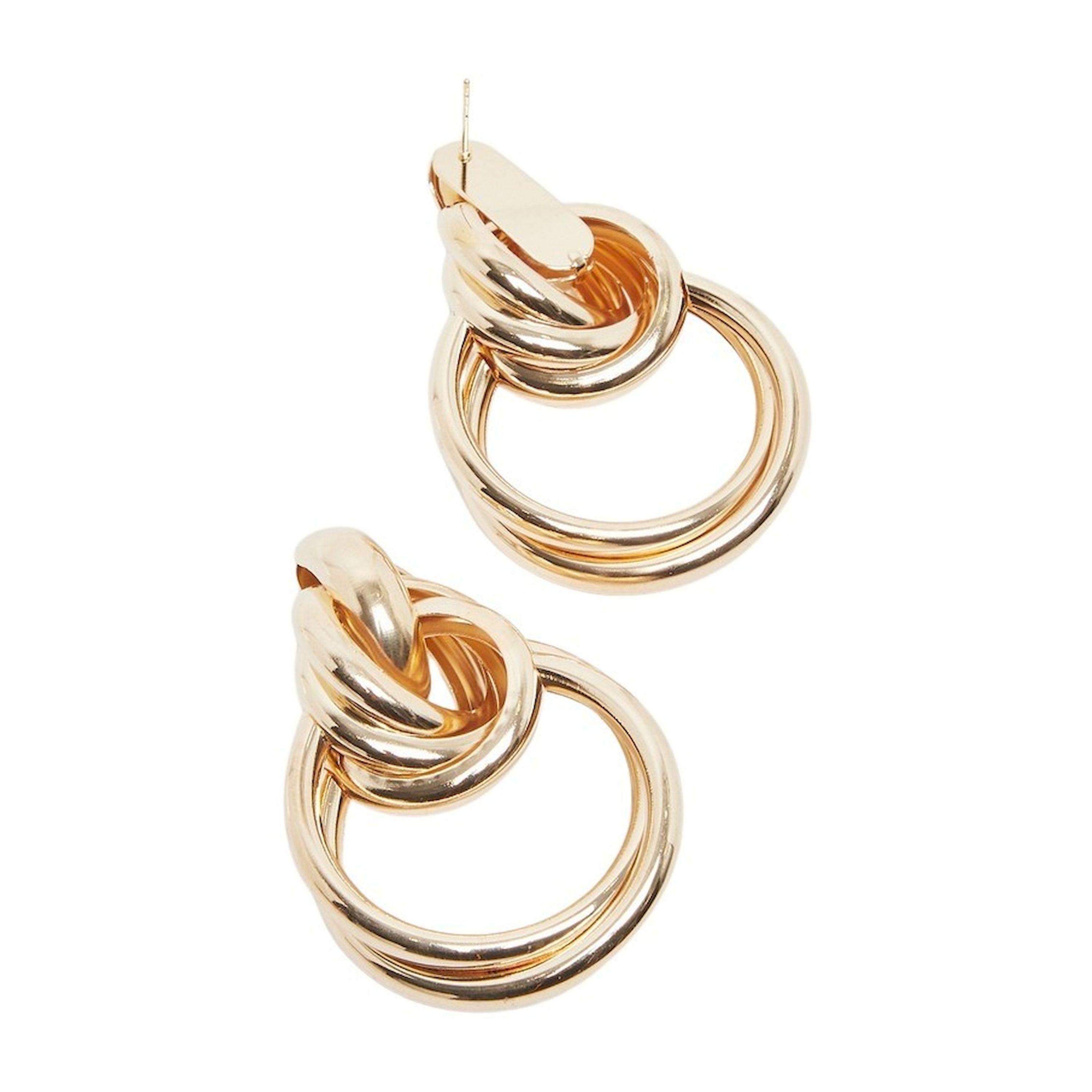 Styli Knotted Hoop Earrings-women-watchesandjewellery-jewellery-earrings-image-3
