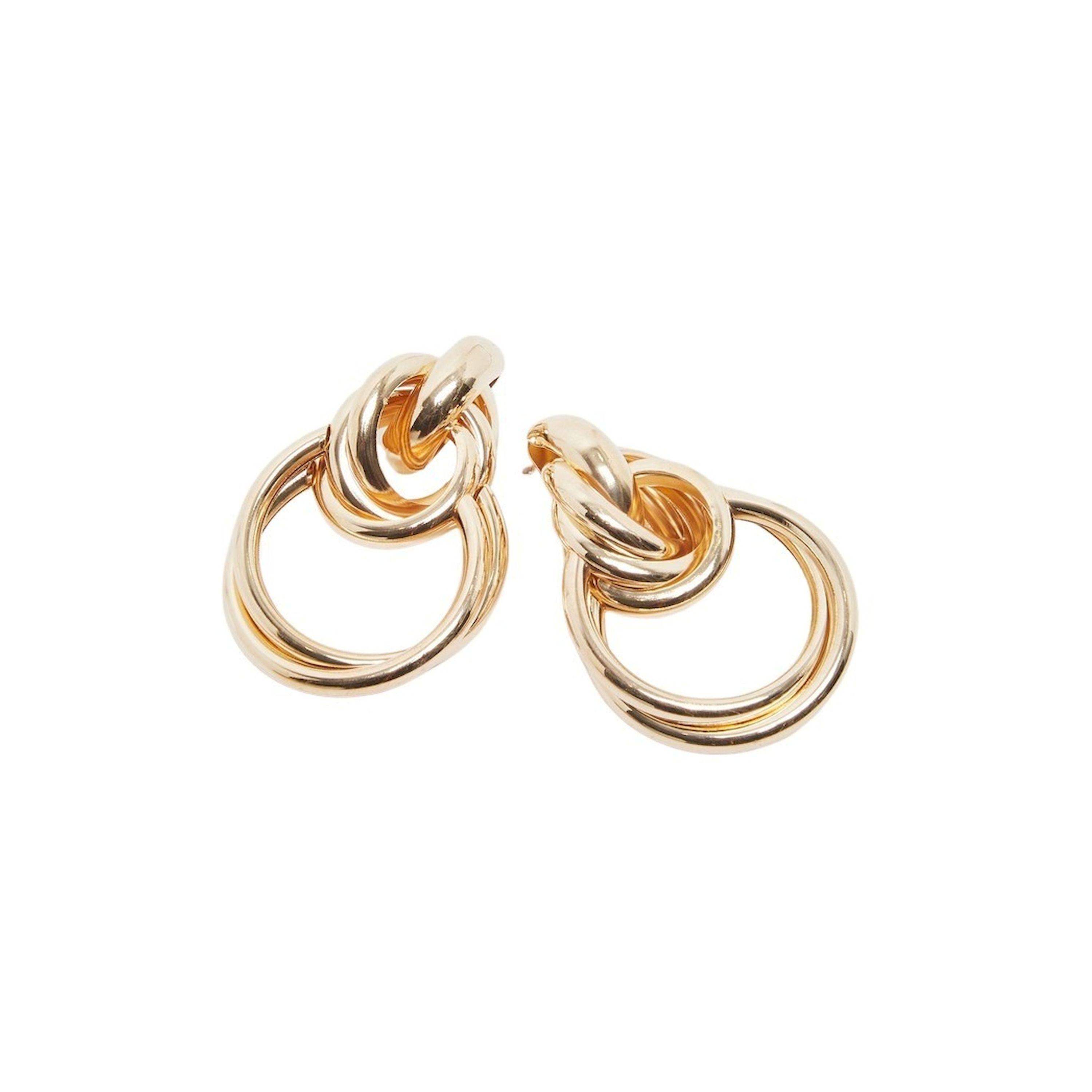 Styli Knotted Hoop Earrings-women-watchesandjewellery-jewellery-earrings-image-4