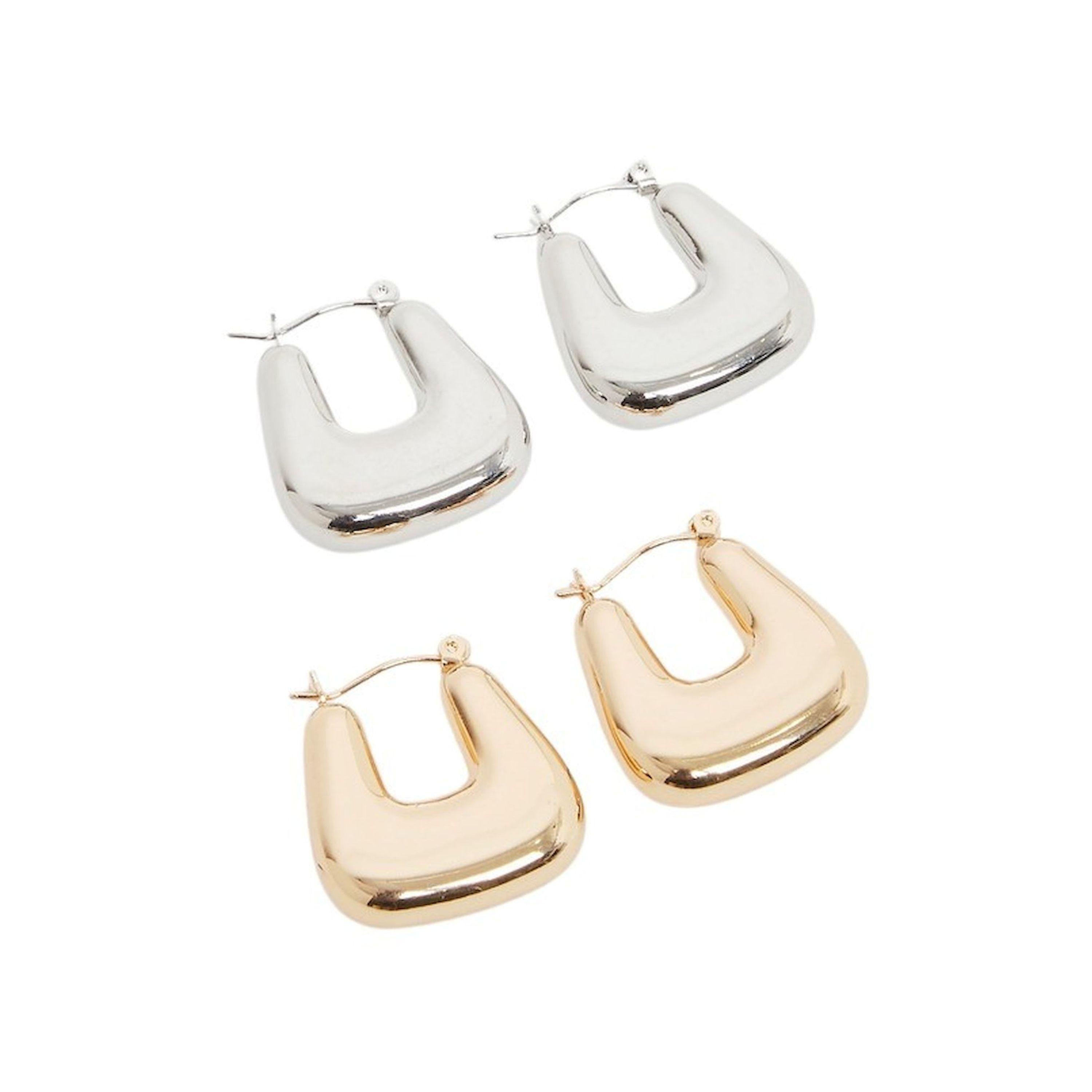 Styli Set of 2 - Square Hoop Earrings-women-watchesandjewellery-jewellery-earrings-image-3