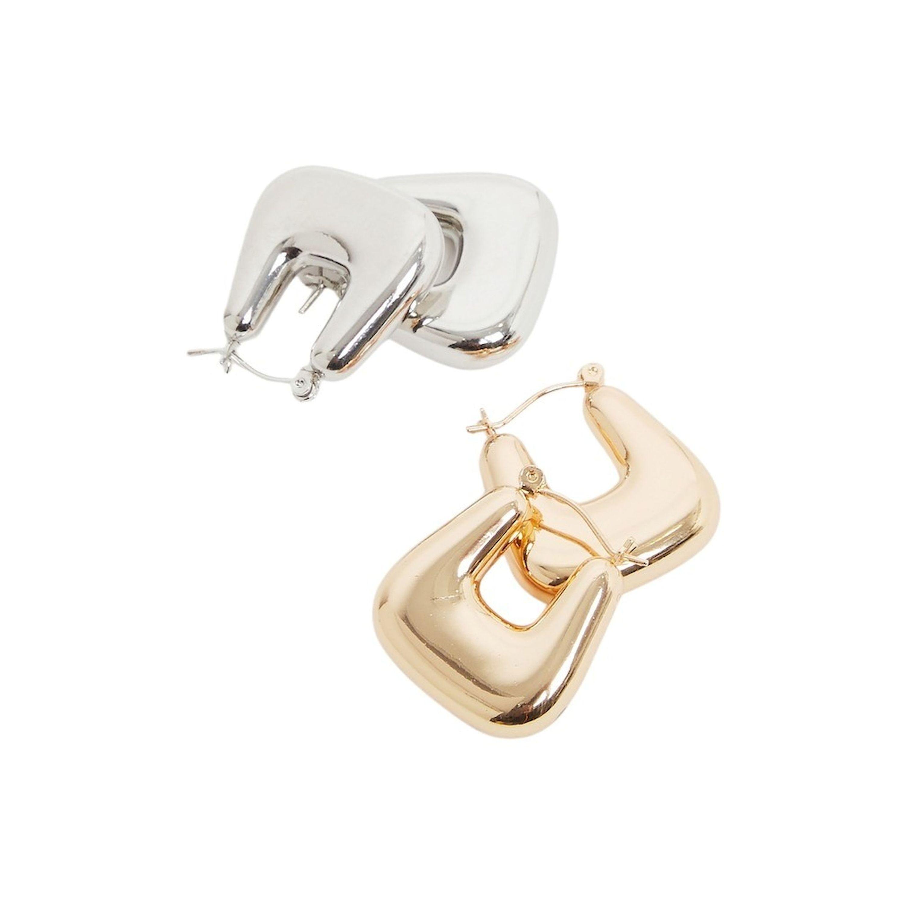 Styli Set of 2 - Square Hoop Earrings-women-watchesandjewellery-jewellery-earrings-image-4