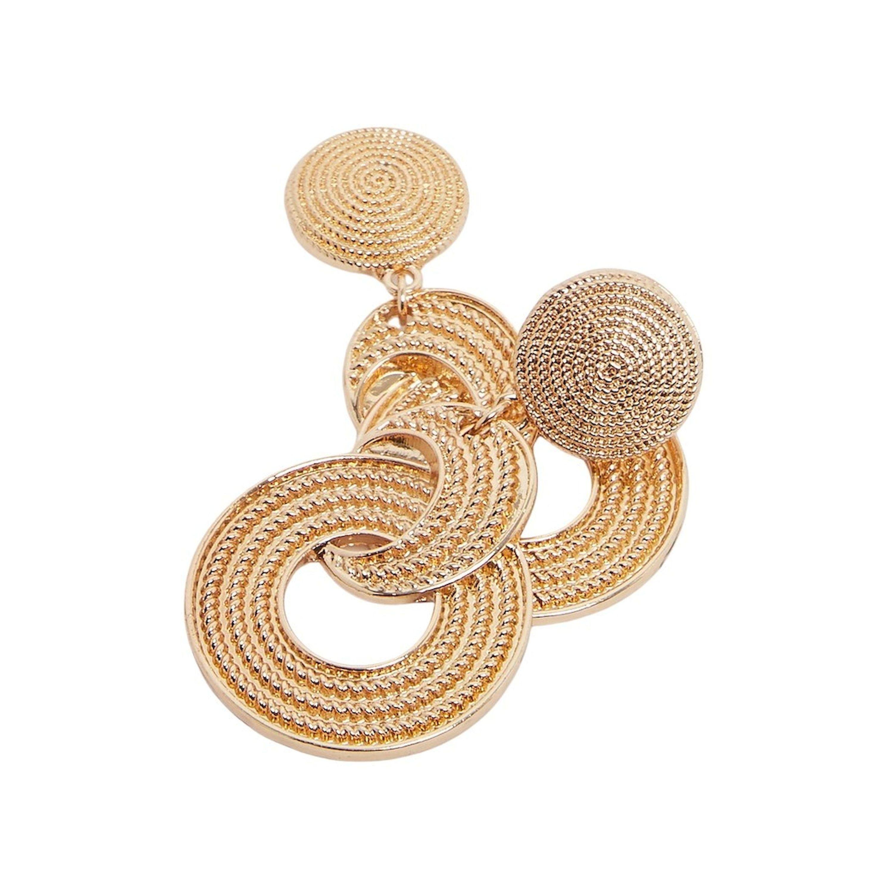 Styli Textured Drop Earrings-women-watchesandjewellery-jewellery-earrings-image-3