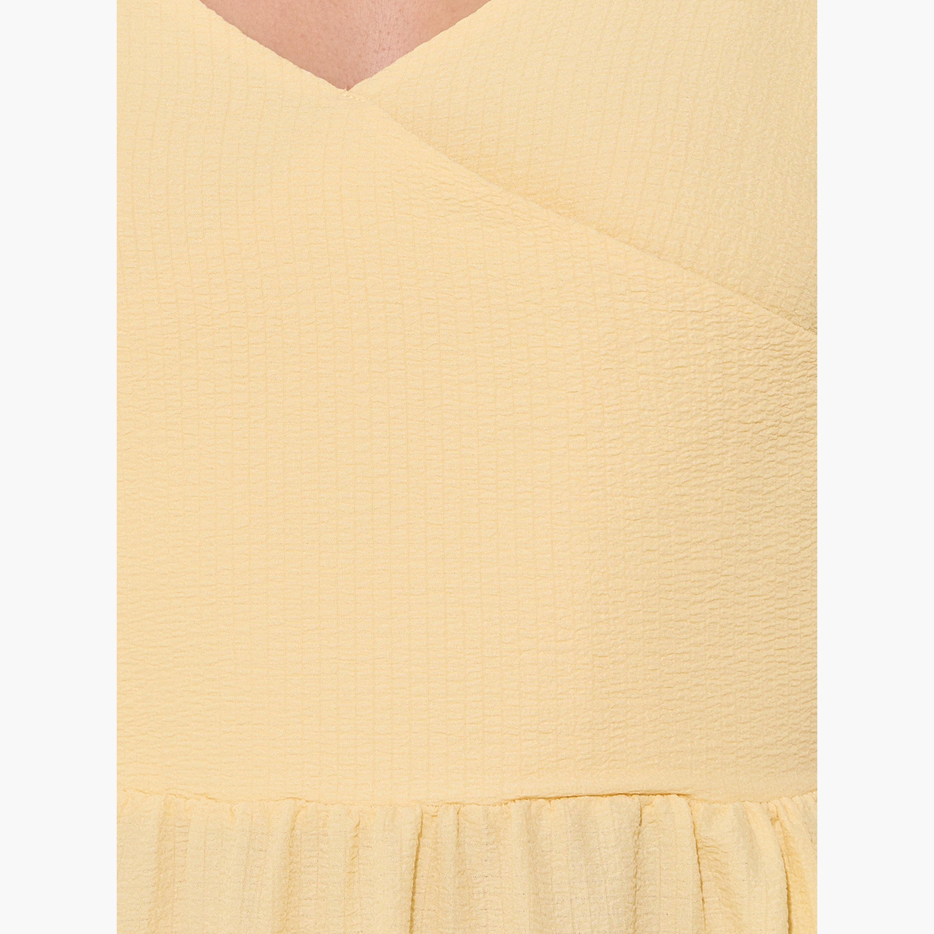 Take Two Wrap Front Puff Sleeves Midi Dress-women-clothing-dresses-image-4