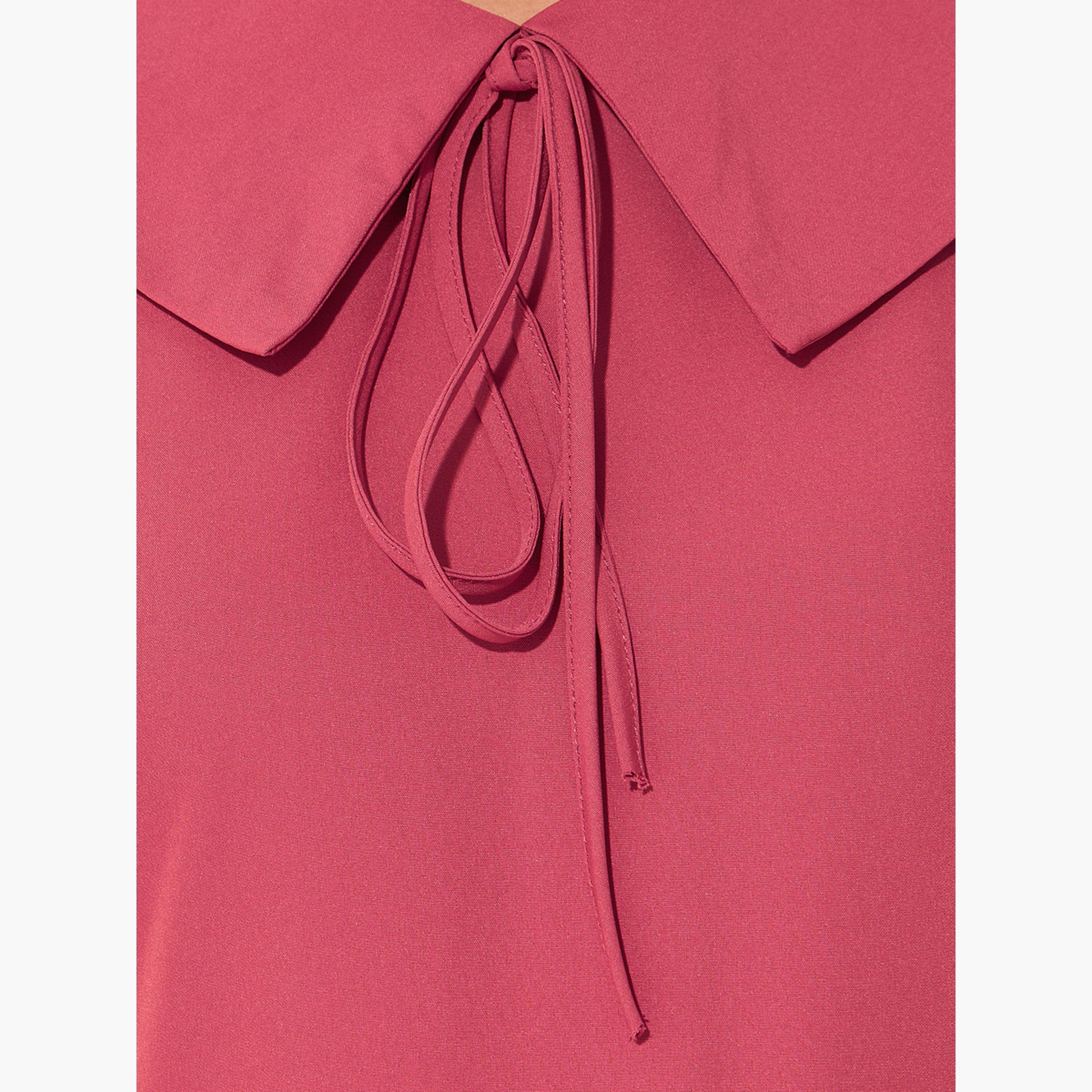 Take Two Solid Peter Pan Neck A-Line Midi Dress-women-clothing-dresses-image-5