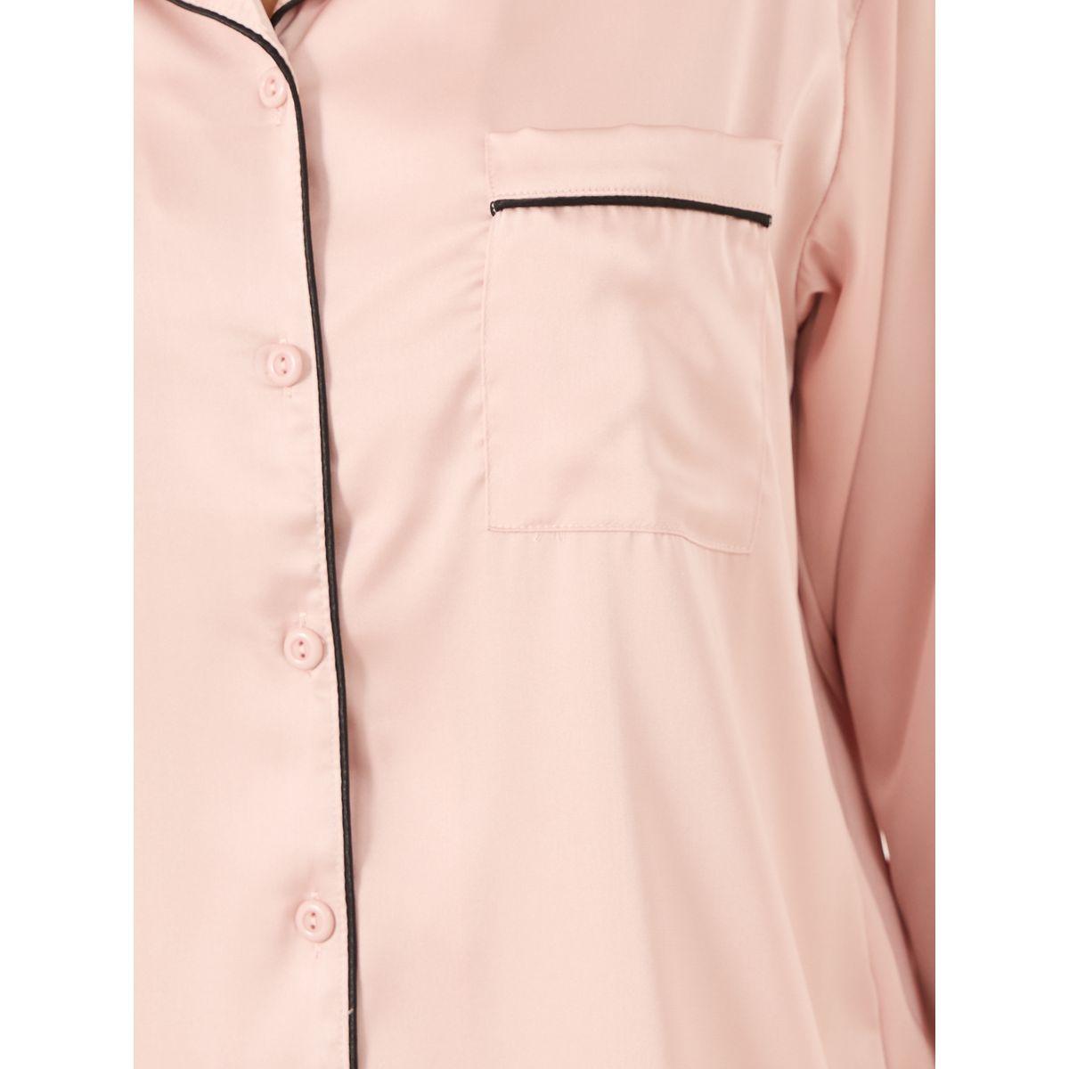 طقم بيجاما من بنطال وبلوزة ساتان بأكمام طويلة-women-clothing-nightwear-pyjamas-longsets-image-4