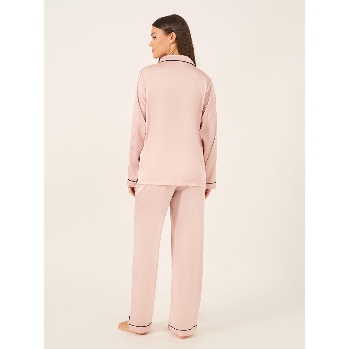 طقم بيجاما من بنطال وبلوزة ساتان بأكمام طويلة-women-clothing-nightwear-pyjamas-longsets-image-5