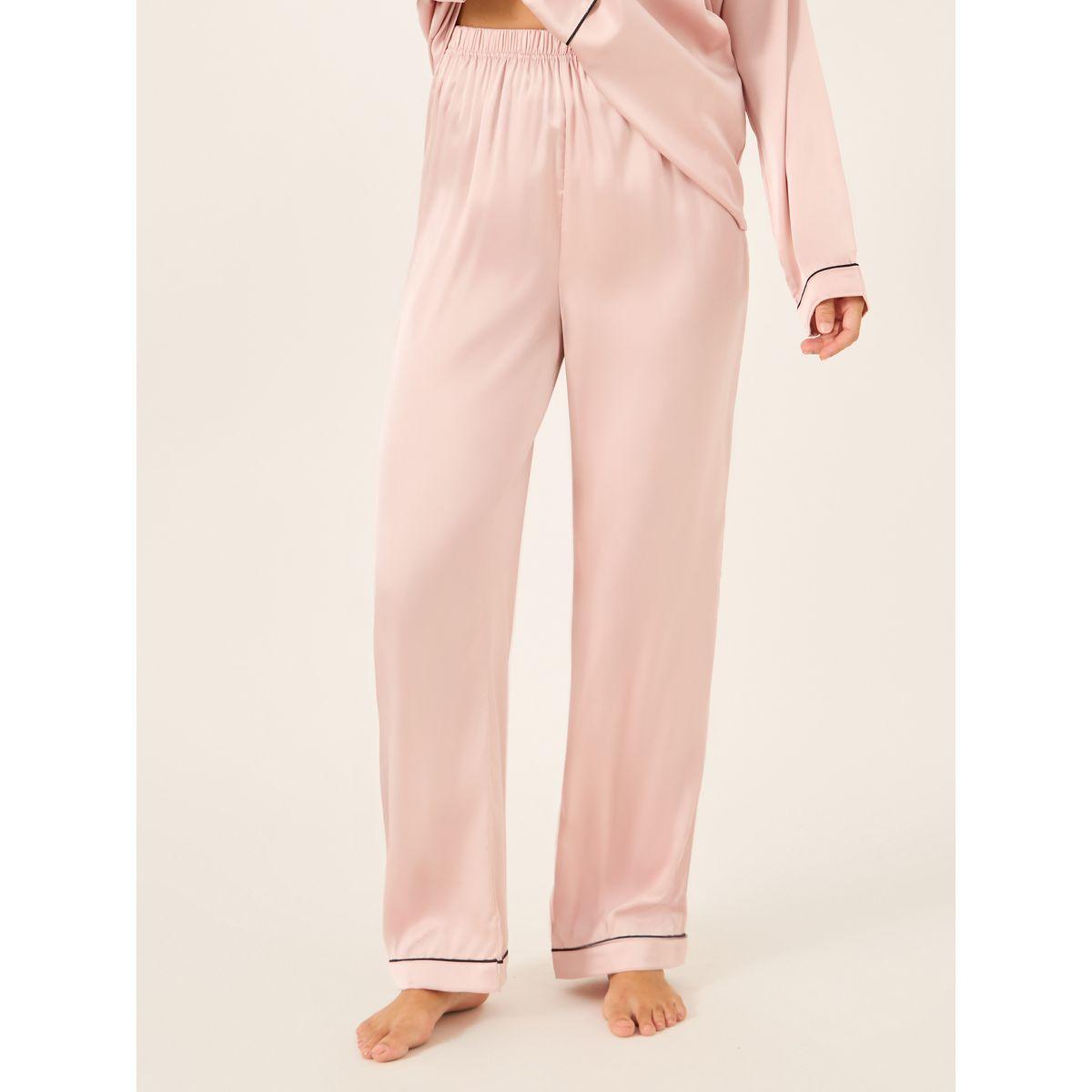 طقم بيجاما من بنطال وبلوزة ساتان بأكمام طويلة-women-clothing-nightwear-pyjamas-longsets-image-6